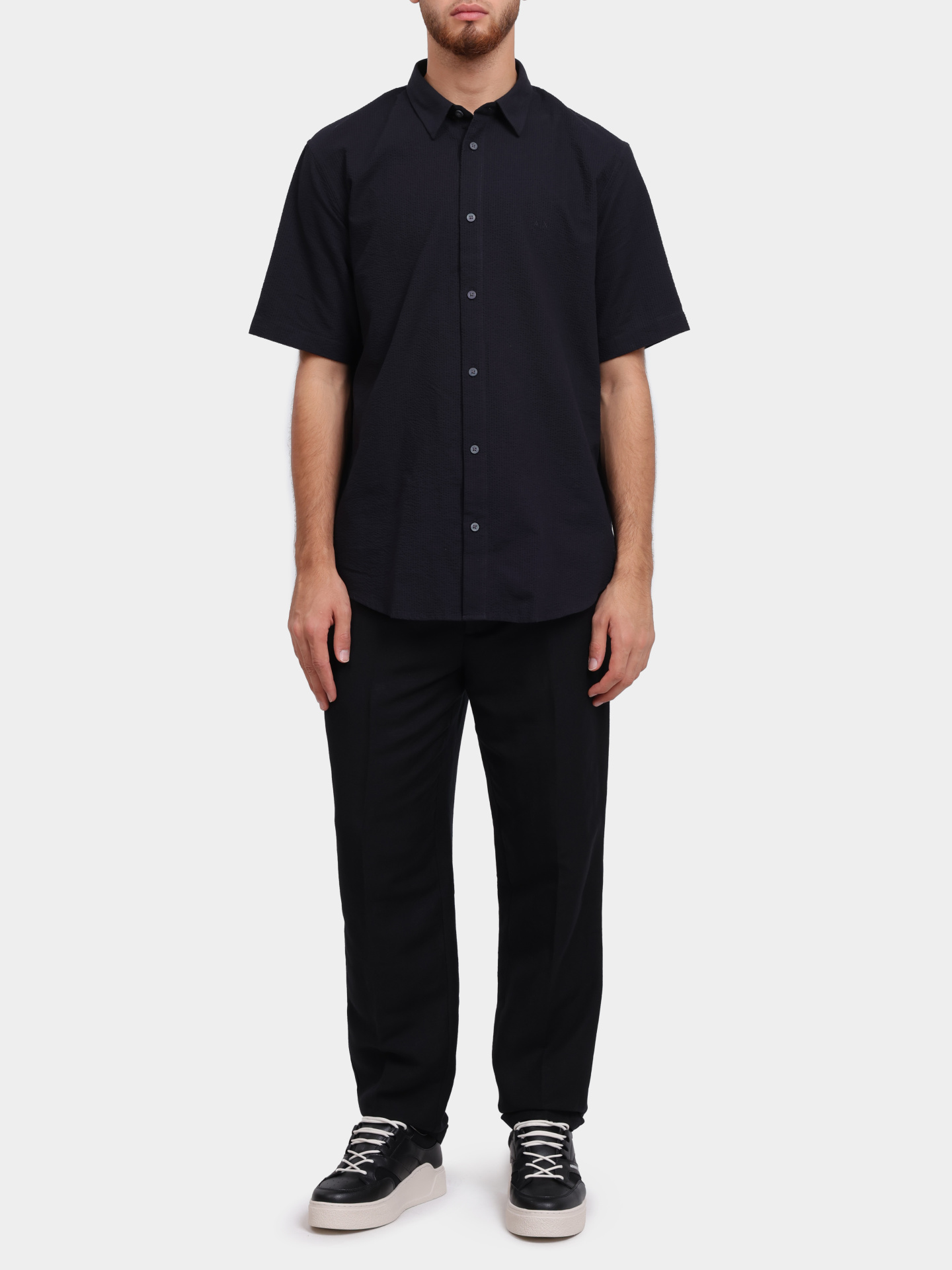 Рубашка Armani Exchange XM001237 AF13141 UB101 хлопковая мужская — купить в интернет-магазине Verdistore