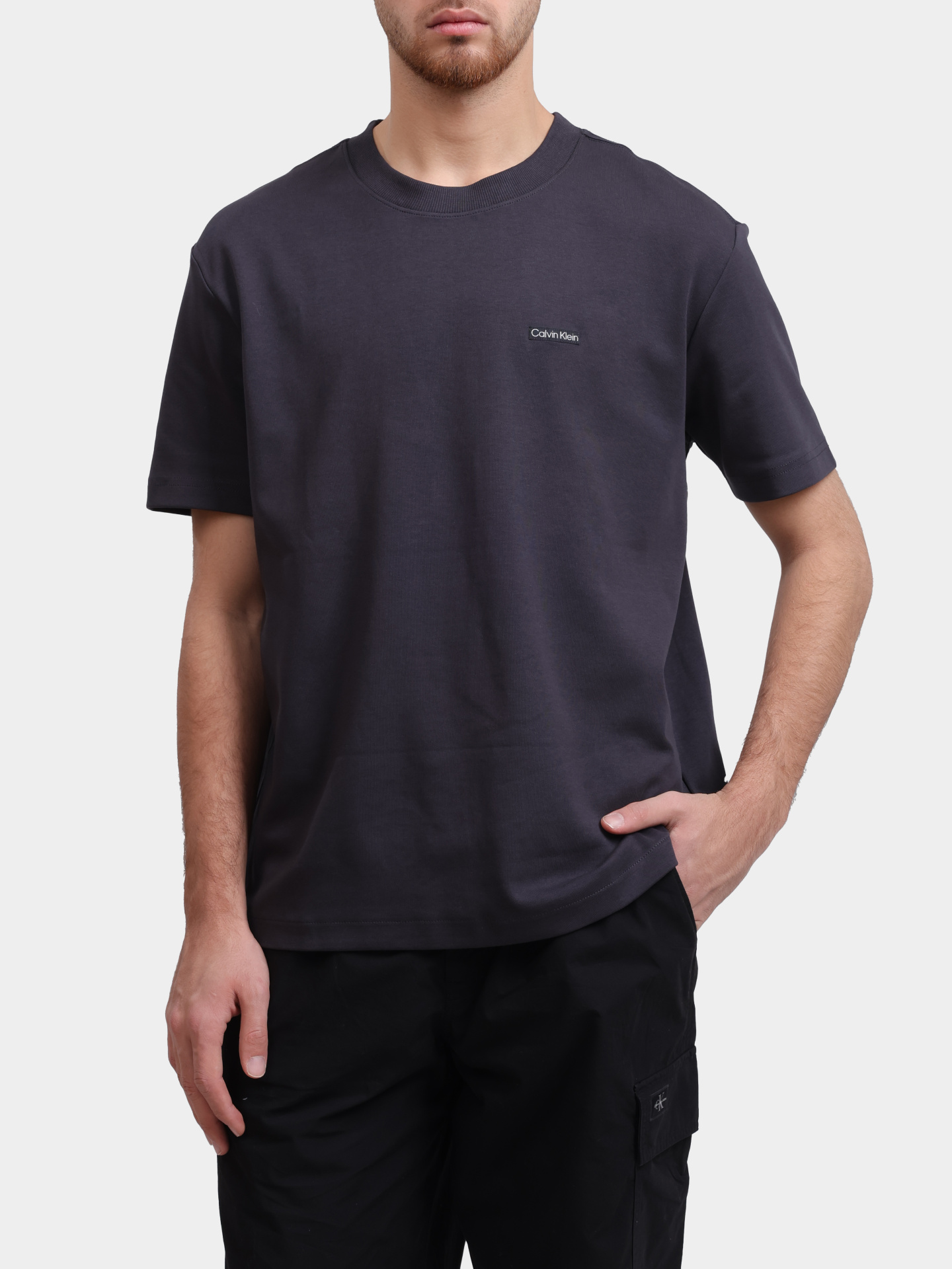 Футболка Calvin Klein Jeans J30J327234 BA1 хлопковая мужская — купить в интернет-магазине Verdistore