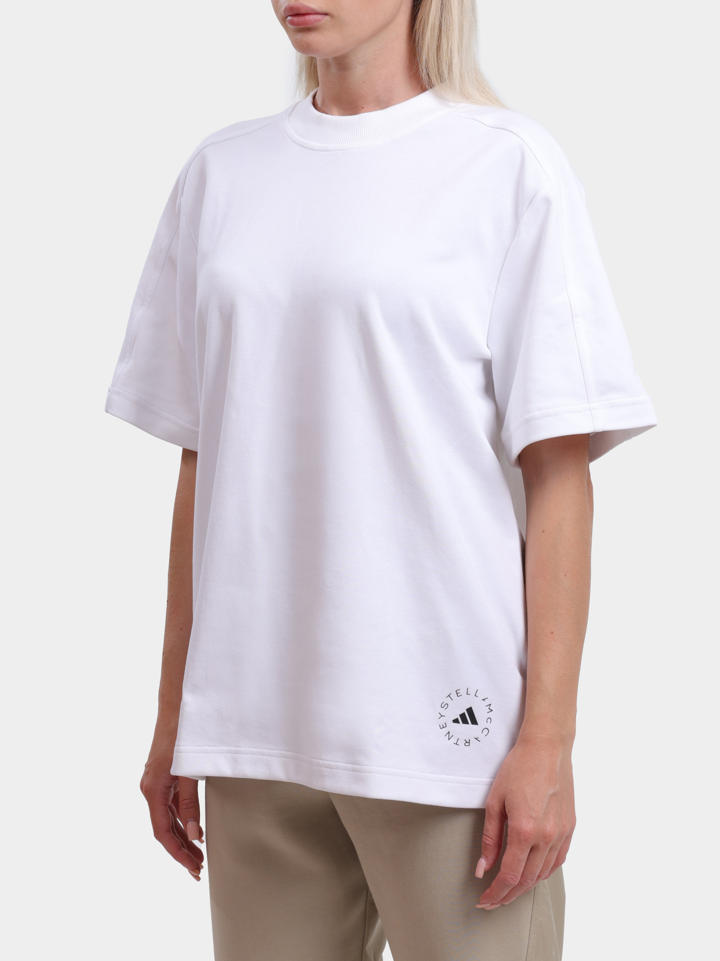 Футболка Adidas by Stella McCartney IB6855 WHITE хлопковая женская — купить в интернет-магазине Verdistore