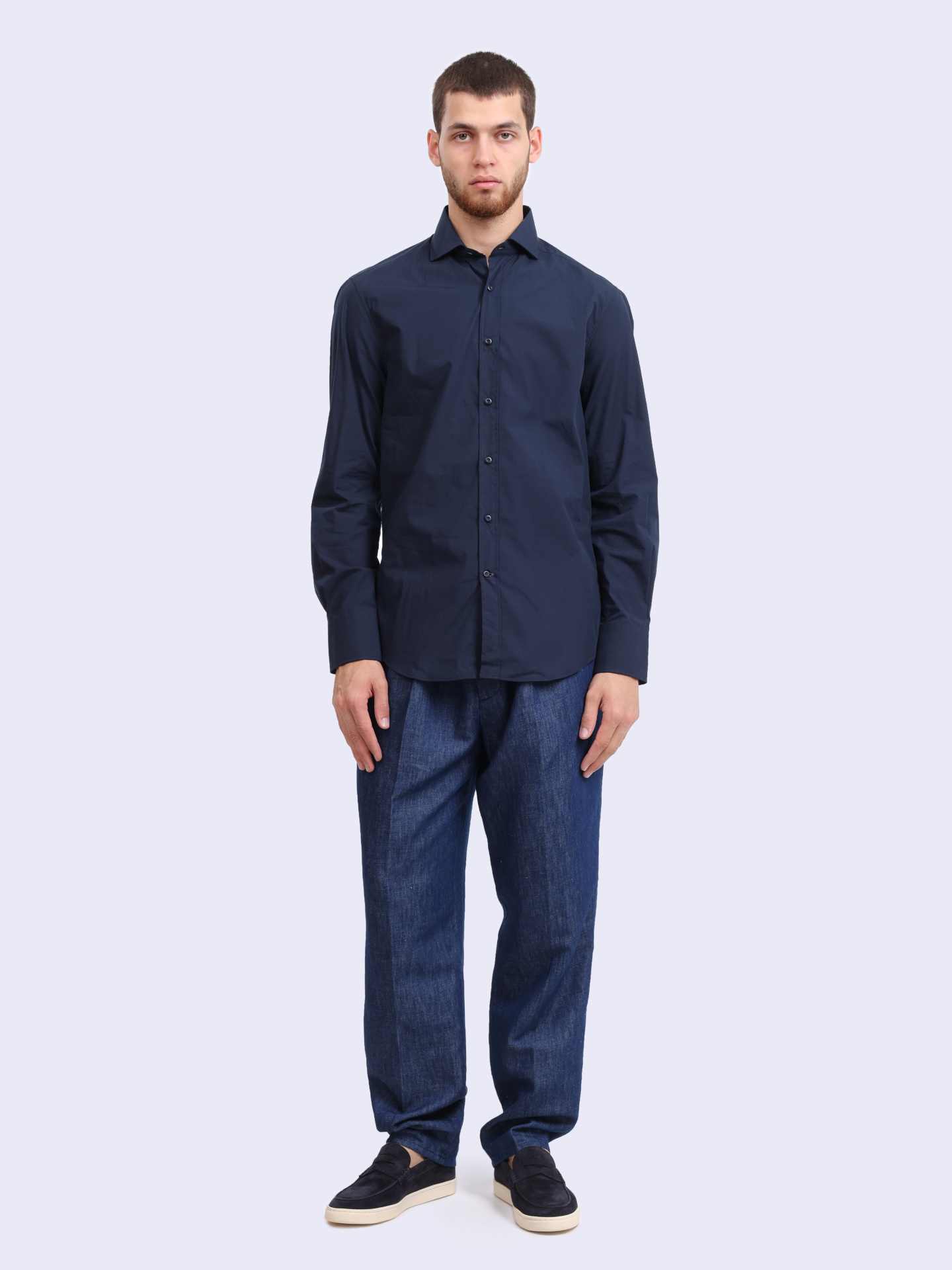 Рубашка Brunello Cucinelli MH6311718 C560 хлопковая мужская — купить в интернет-магазине Verdistore