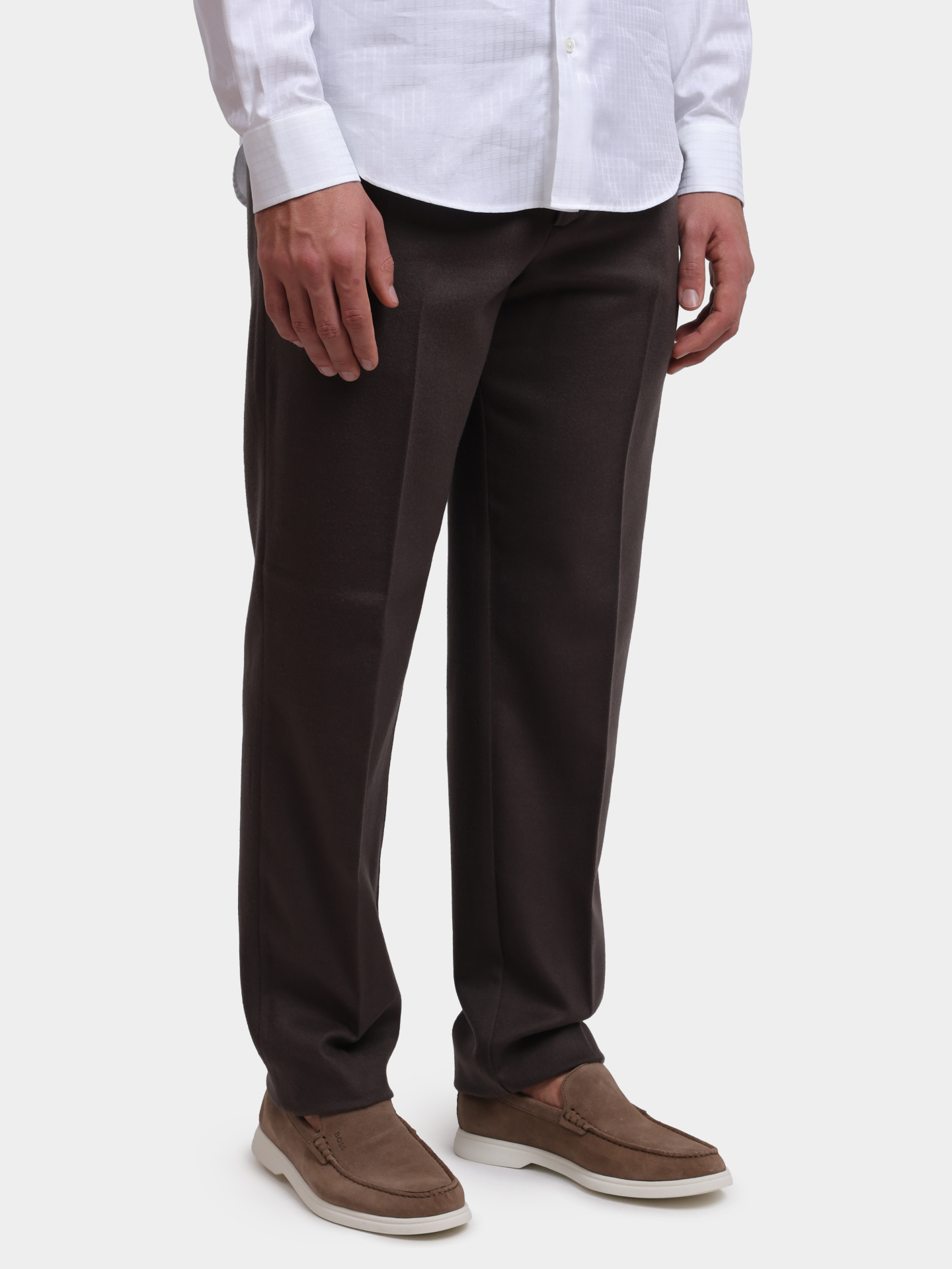 Брюки Emporio Armani EM001505 AF17835 U8112 шерстяные мужские — купить в интернет-магазине Verdistore