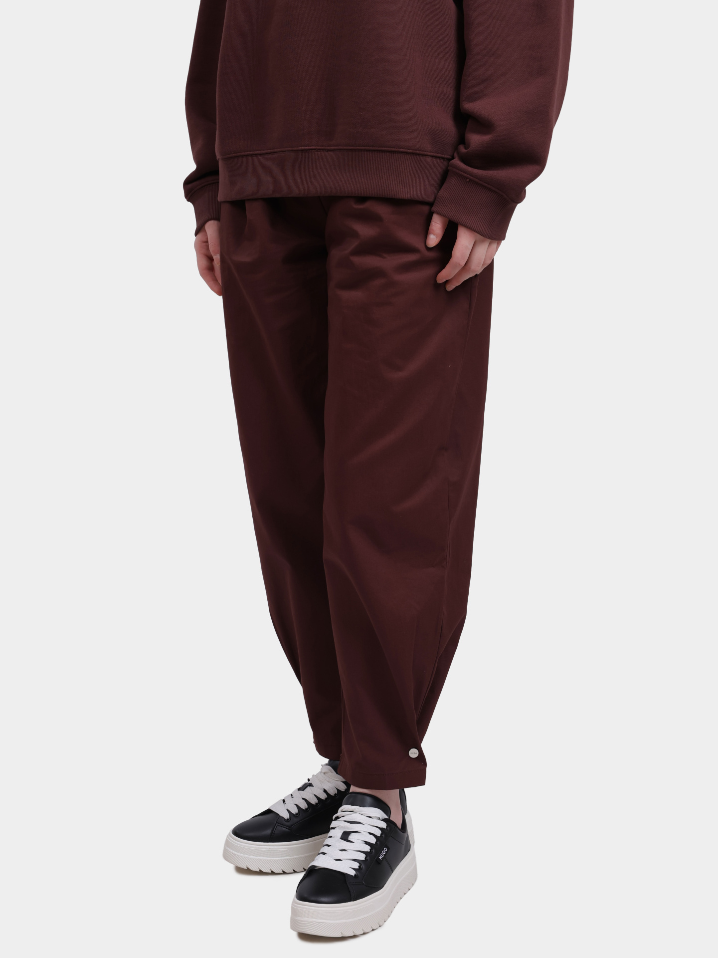 Брюки Hugo 50542572 201 хлопковые женские — купить в интернет-магазине Verdistore