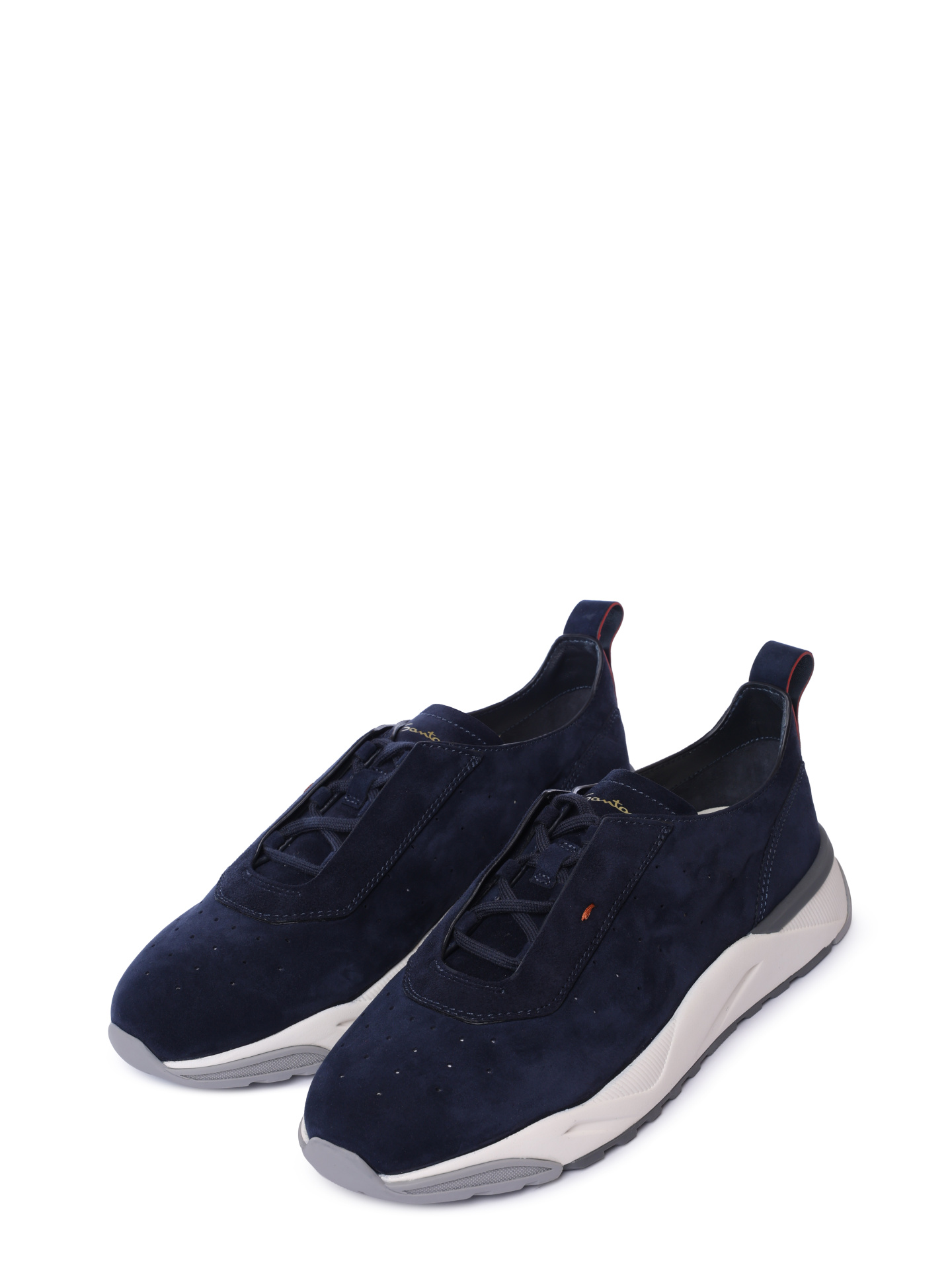 Кроссовки Santoni MBIG22032BGRTSEQU60 замшевые мужские — купить в интернет-магазине Verdistore