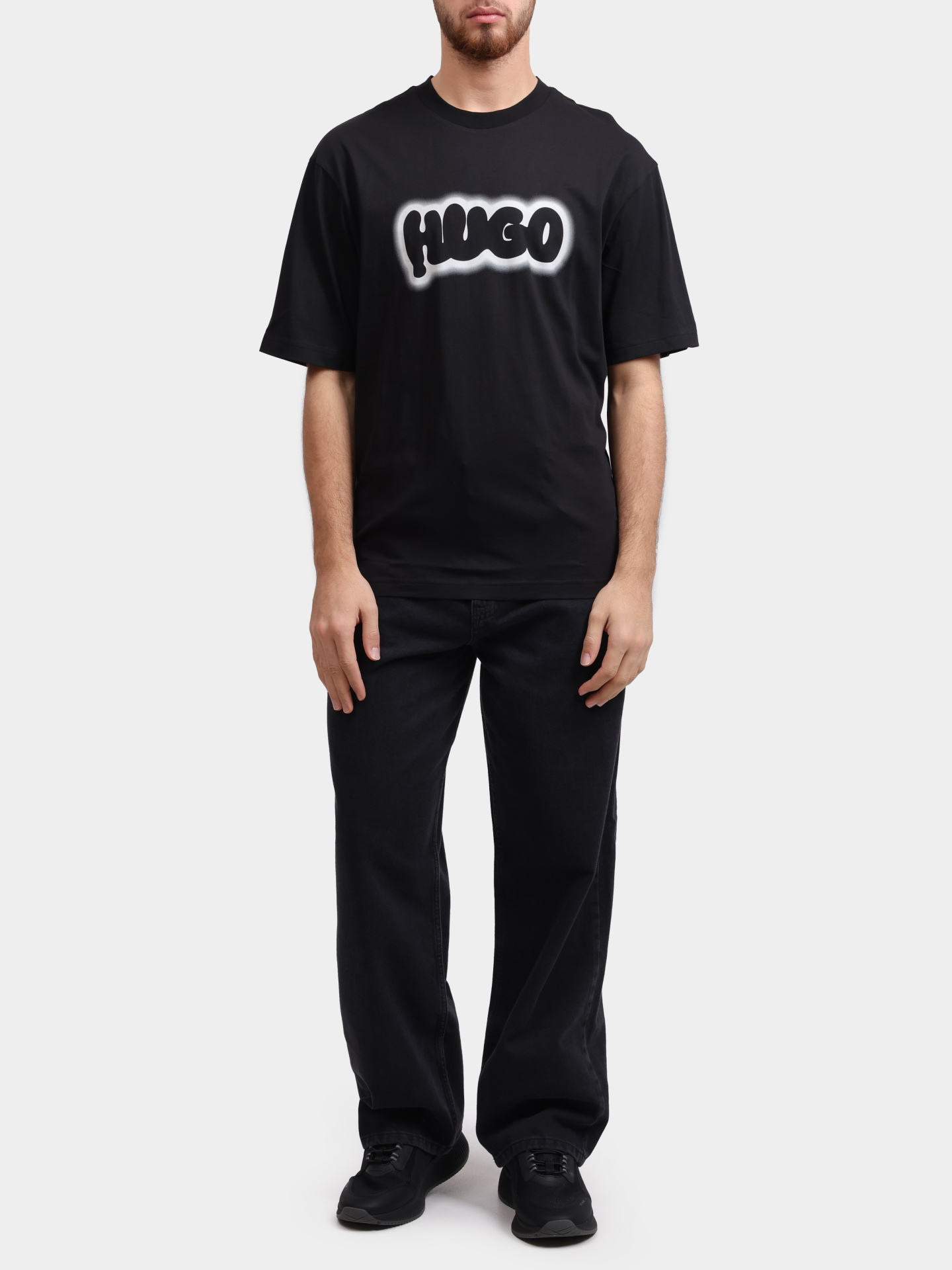 Футболка Hugo 50549155 001 черная мужская — купить в интернет-магазине Verdistore
