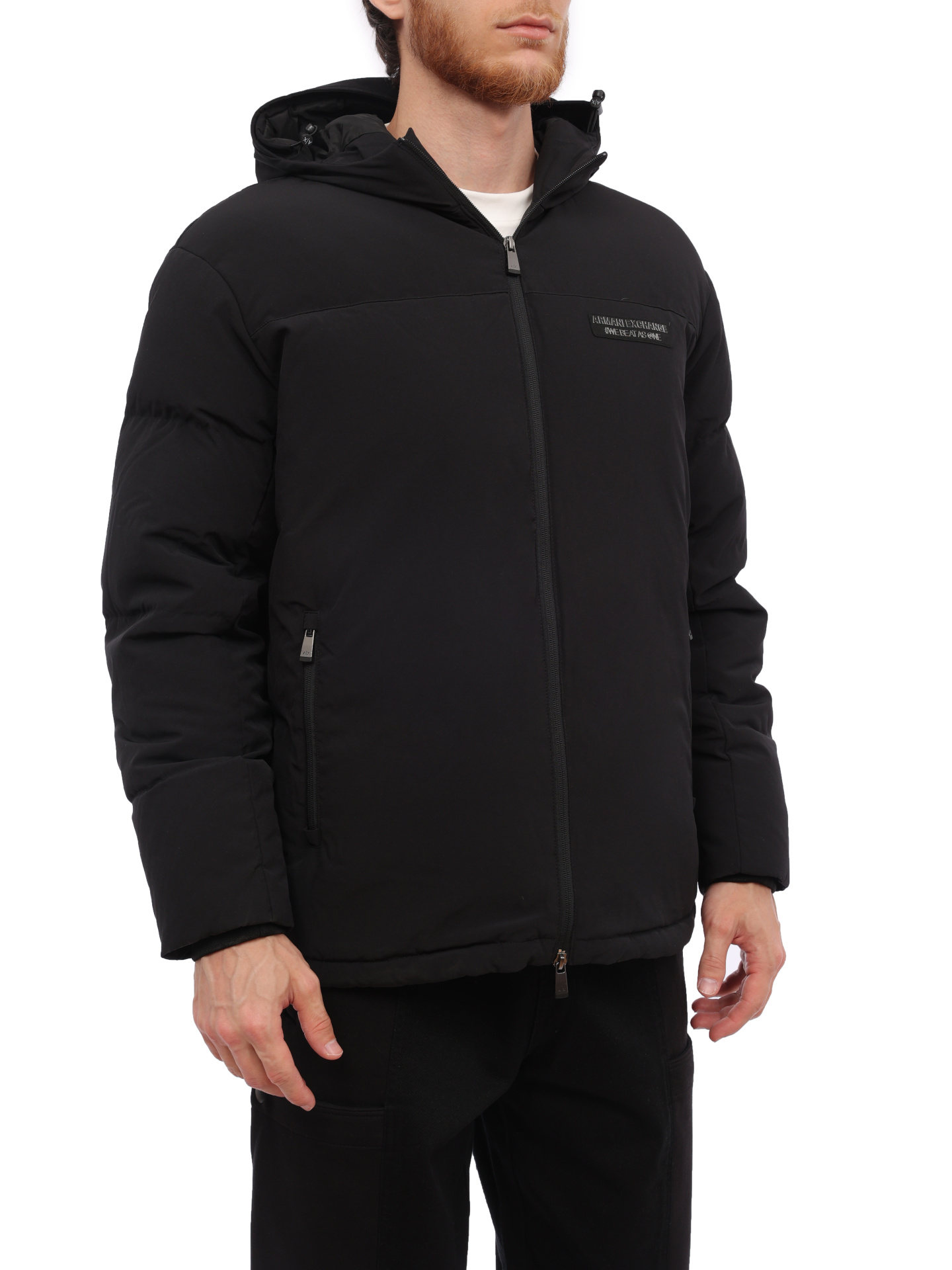 Куртка Armani Exchange 6RZB03 ZNICZ 1200 черная мужская стеганая — купить в интернет-магазине Verdistore