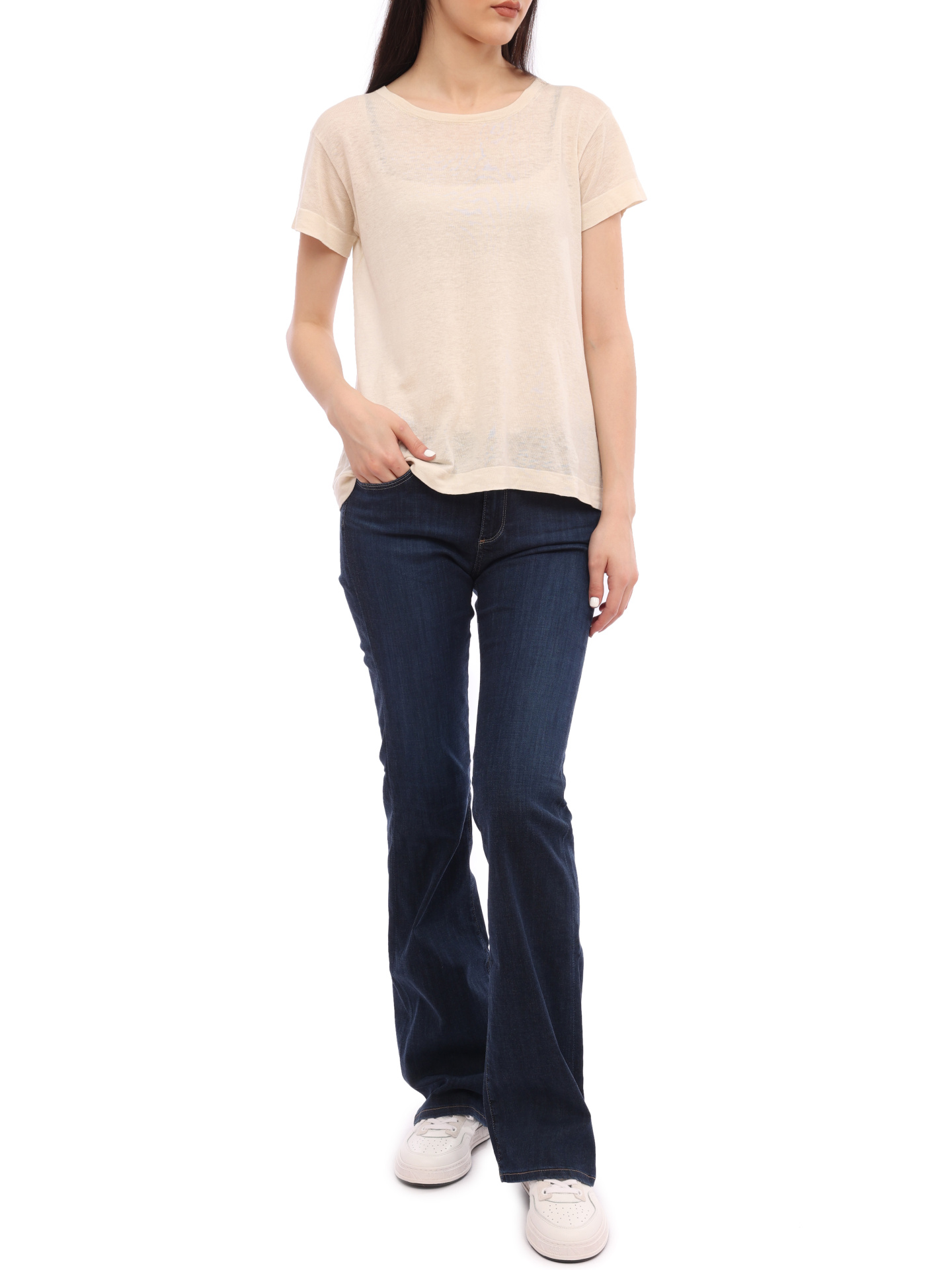 Джинсы-клеш AG ALS1013 темно-синие женские — купить в интернет-магазине Verdistore