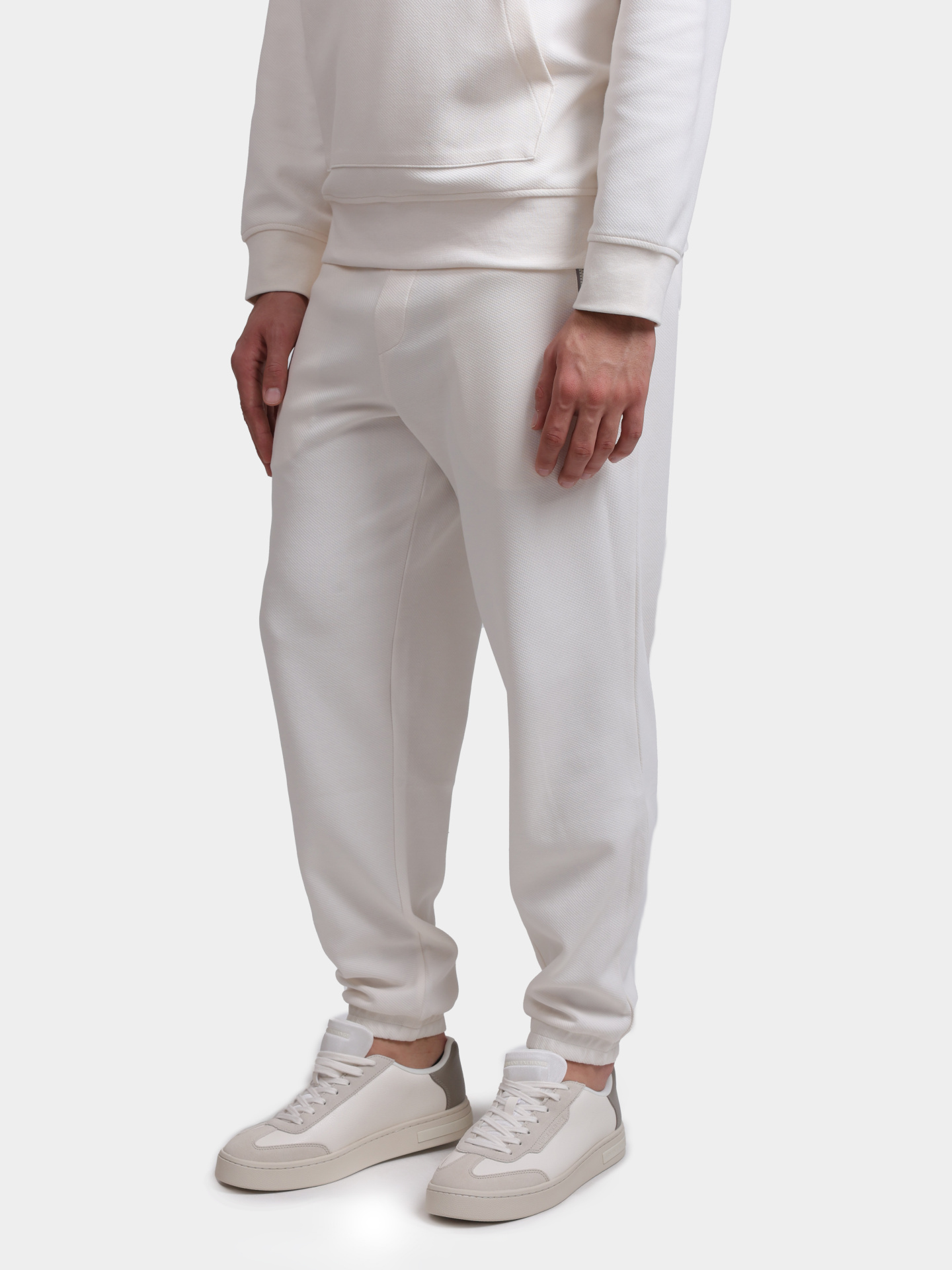 Брюки A|X XM002353 AF21869 U1074 спортивные белые мужские на поясе-кулике — купить в интернет-магазине Verdistore
