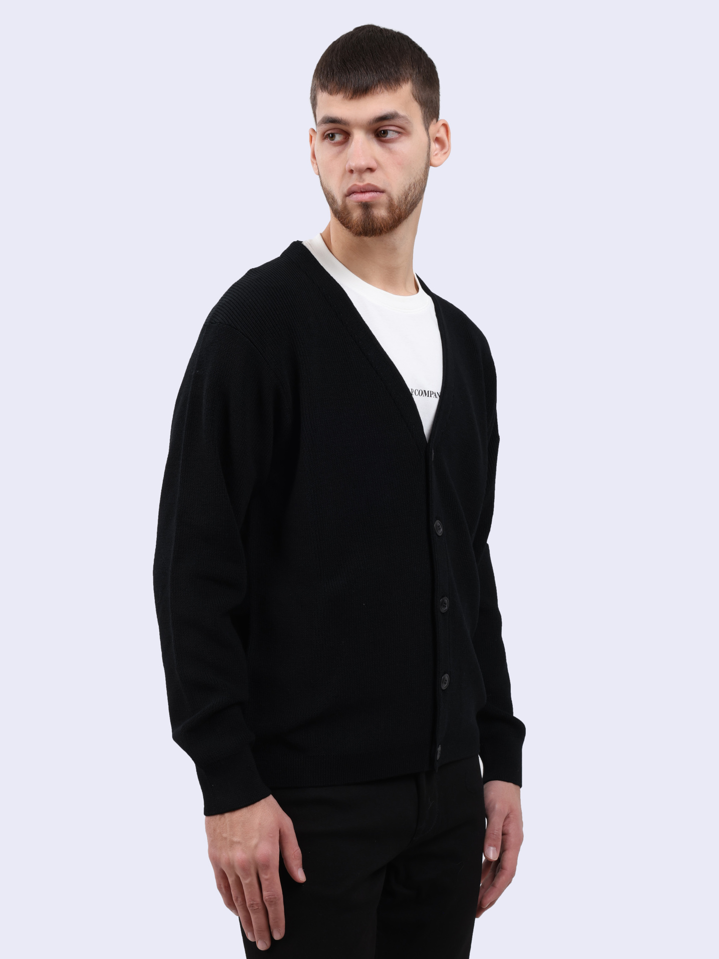 Кардиган C.P. Company 17CMKN253A 006595A 999 черный мужской — купить в интернет-магазине Verdistore