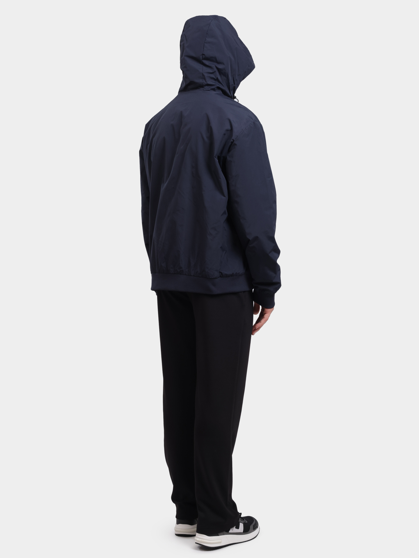 Ветровка EA7 8NPB21 PNFZZ синяя мужская с капюшоном — купить в интернет-магазине Verdistore