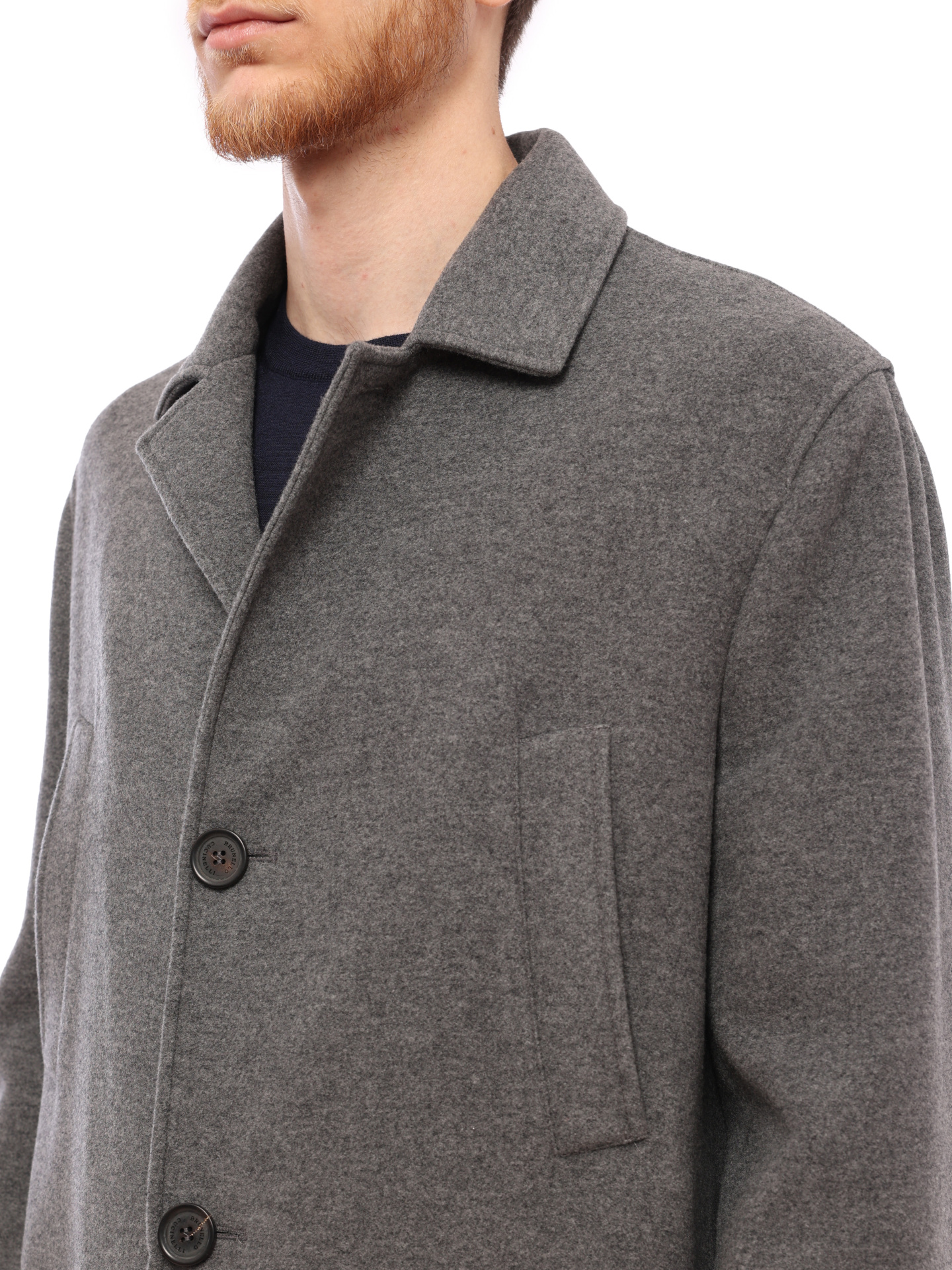 Пальто Brunello Cucinelli MT4979090 С202 кашемировое мужское — купить в интернет-магазине Verdistore