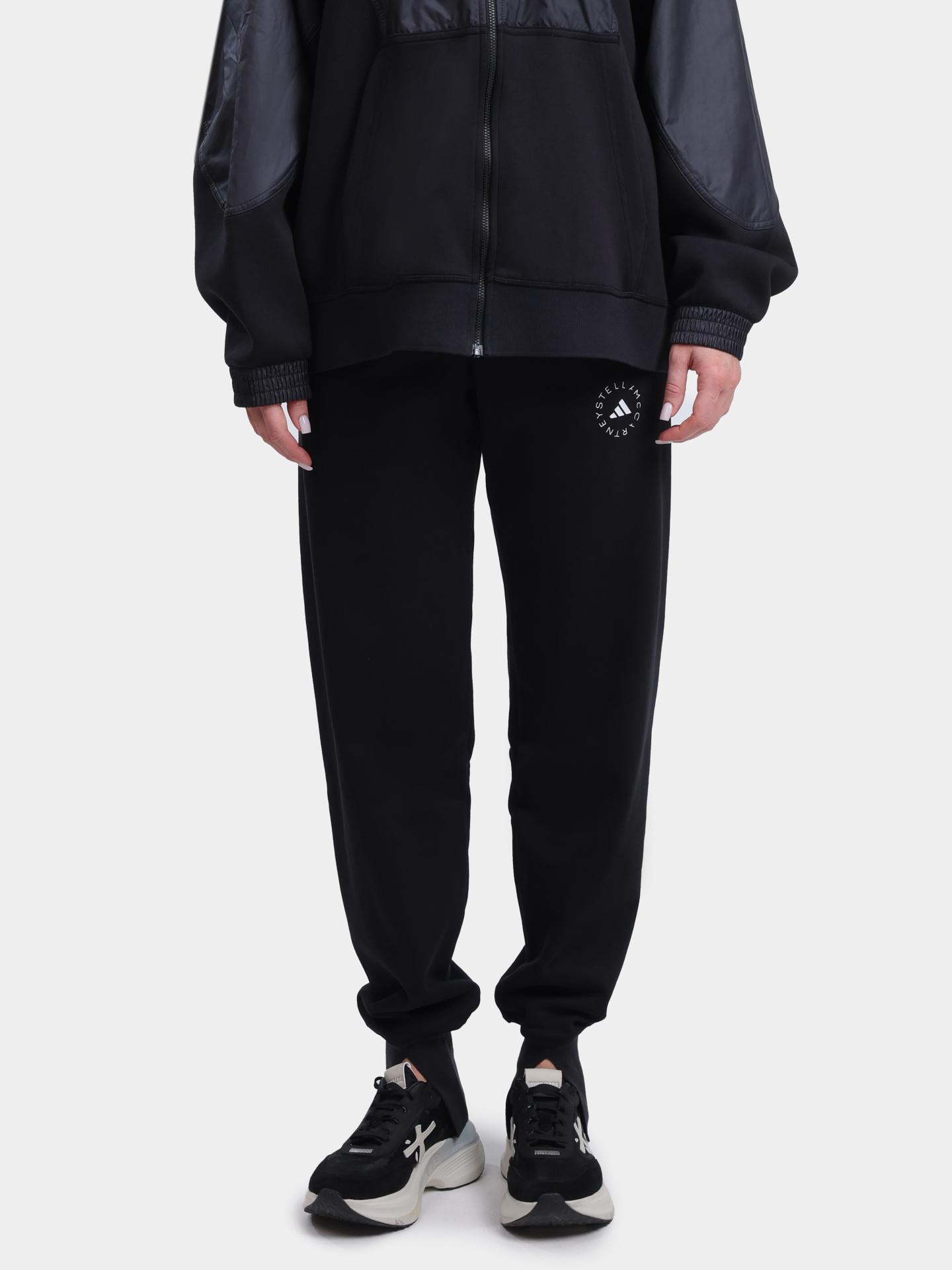 Джоггеры Adidas by Stella McCartney IW9852 BLACK хлопковые женские — купить в интернет-магазине Verdistore