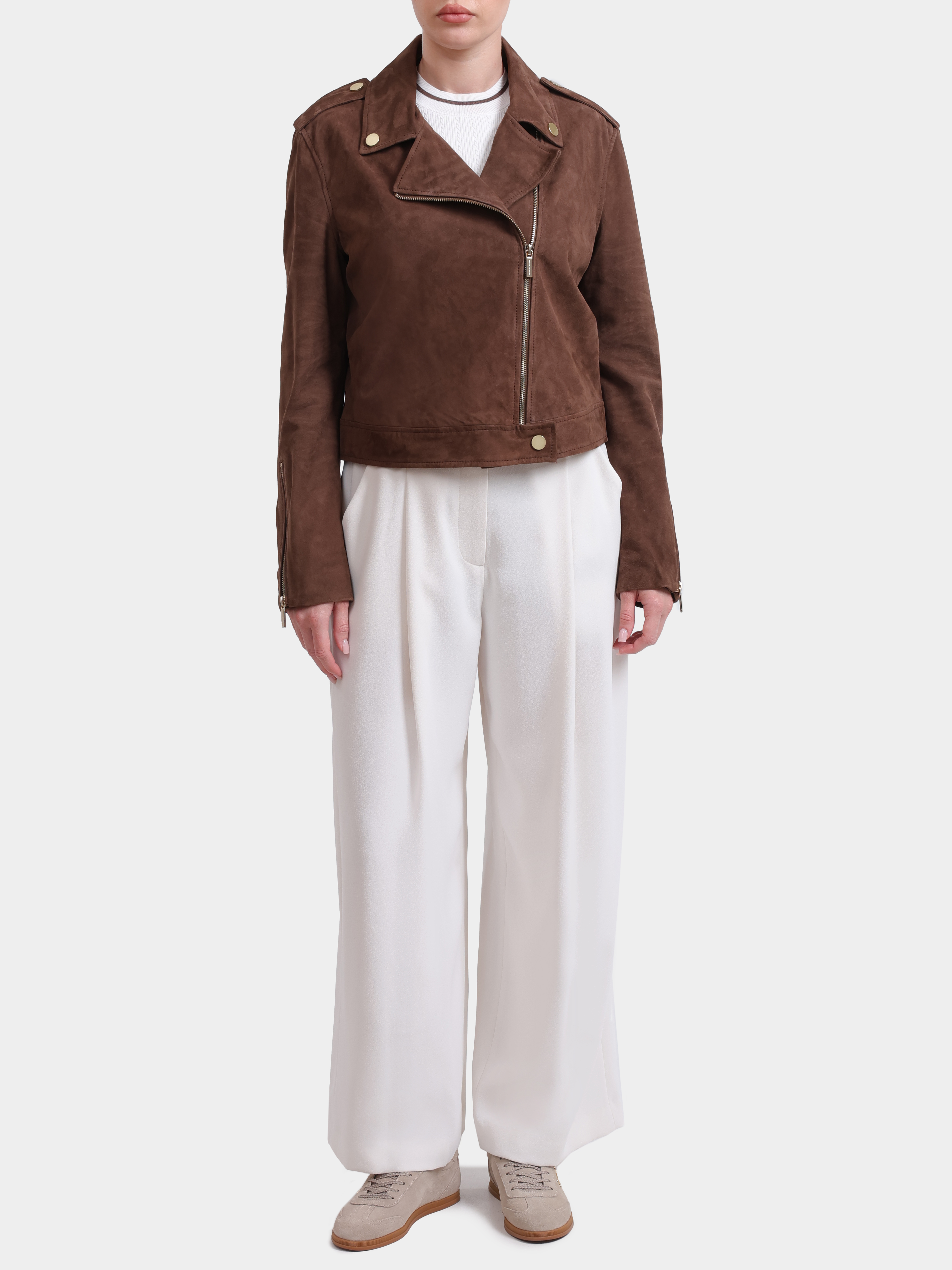 Куртка Armani Exchange XW001924 AF21549 U6136 замшевая женская — купить в интернет-магазине Verdistore