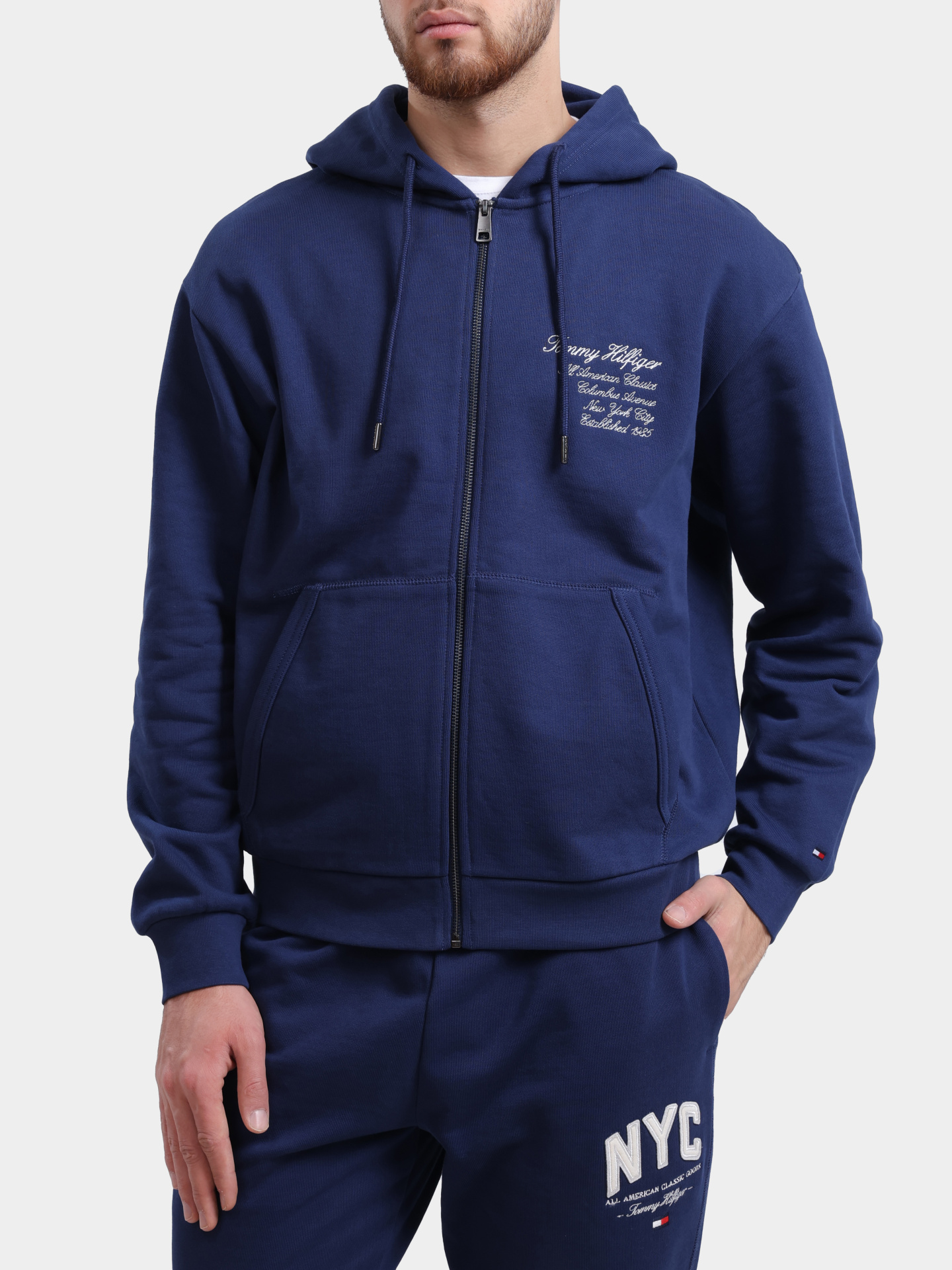 Мастерка Tommy Hilfiger MW0MW39683 мужская с вышивкой  — купить в интернет-магазине Verdistore