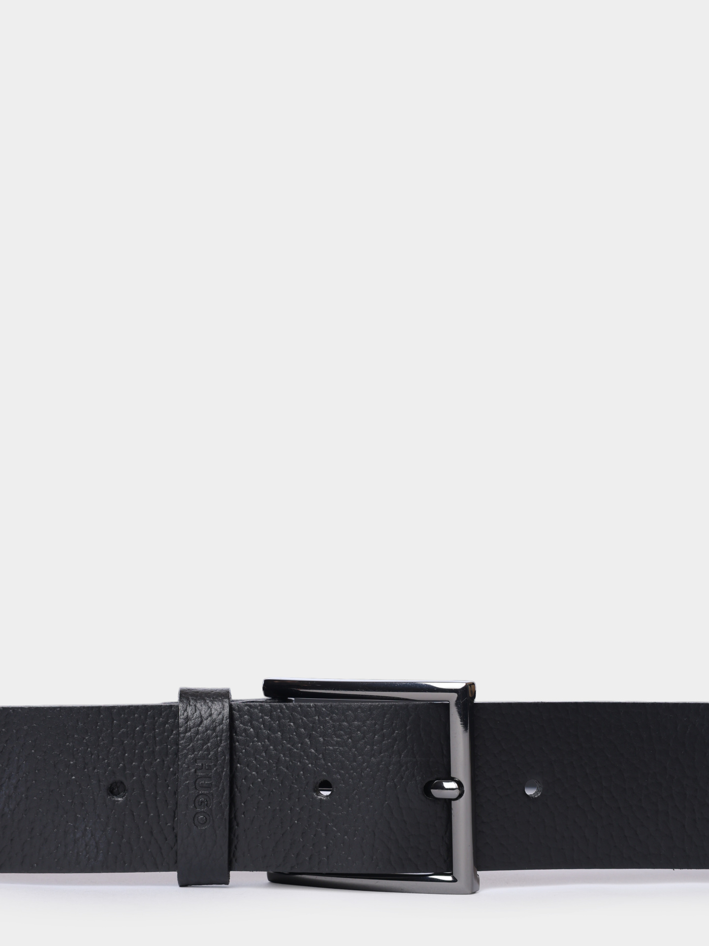 Ремень Hugo 50471562 002 черный мужской из кожи — купить в интернет-магазине Verdistore