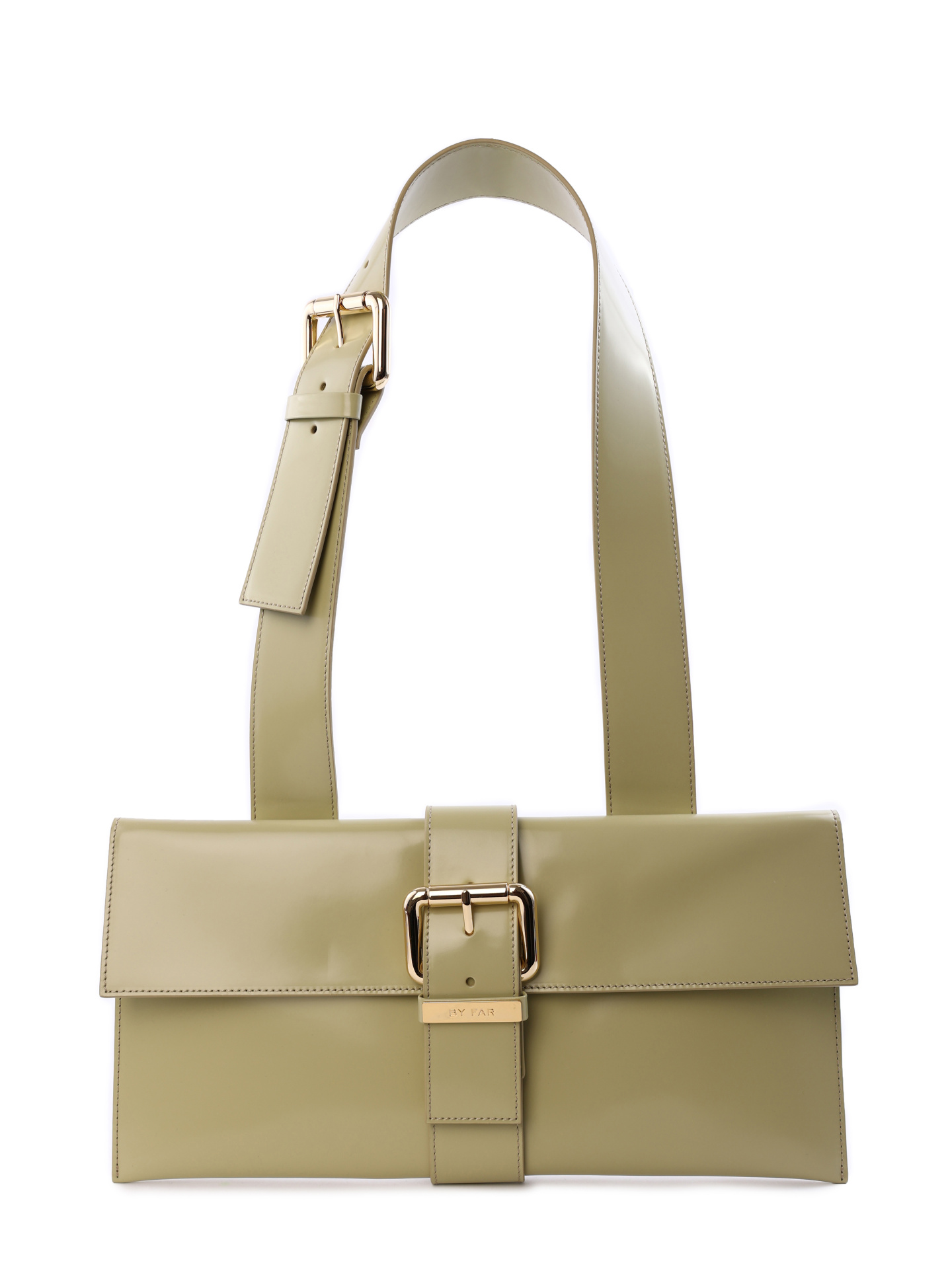 Сумка By Far 22SSCROSOLVWMED оливковая женская из кожи — купить в интернет-магазине Verdistore