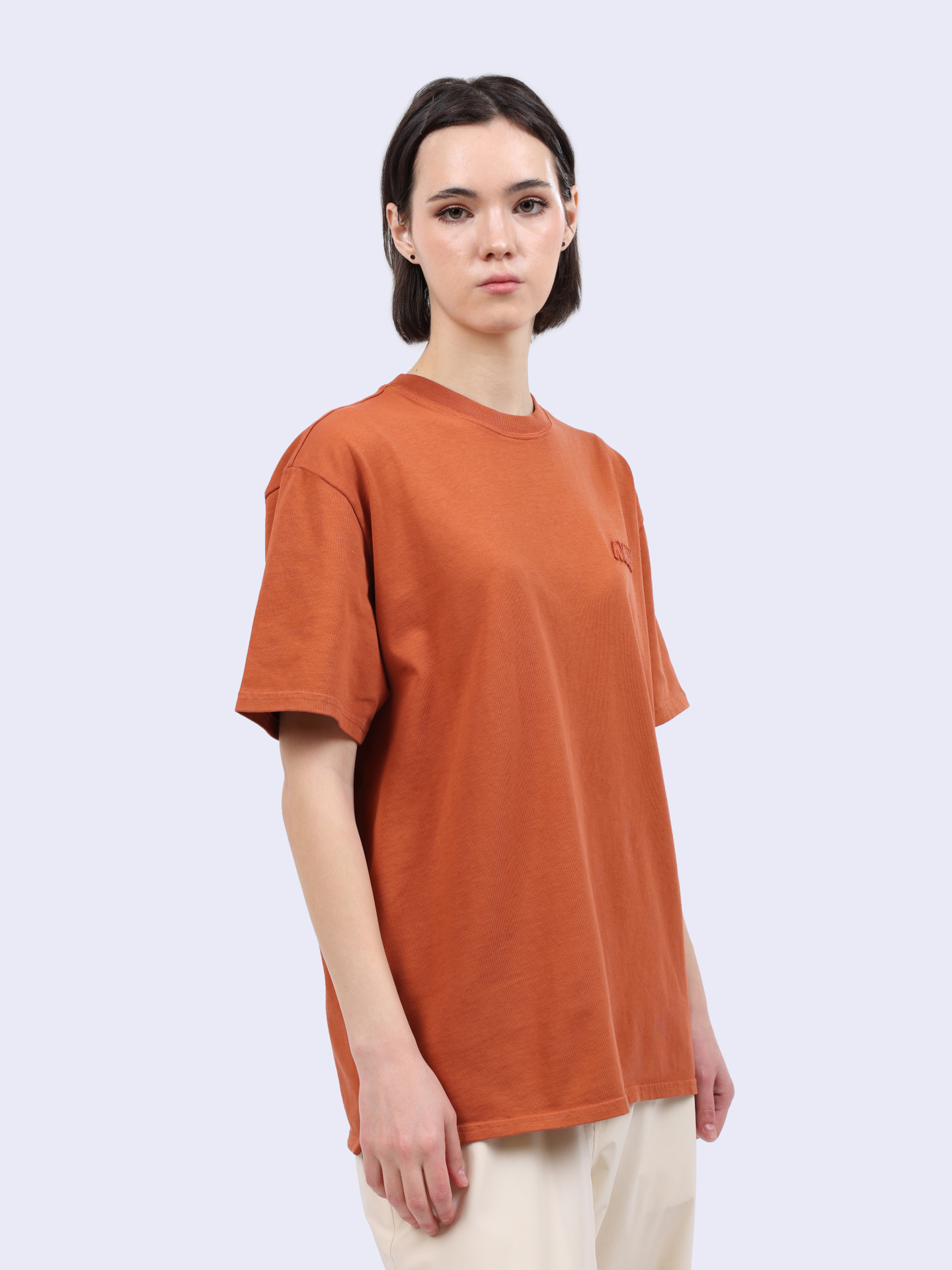 Футболка Autry TSPX-12OO оранжевая женская с аппликацией — купить в интернет-магазине Verdistore
