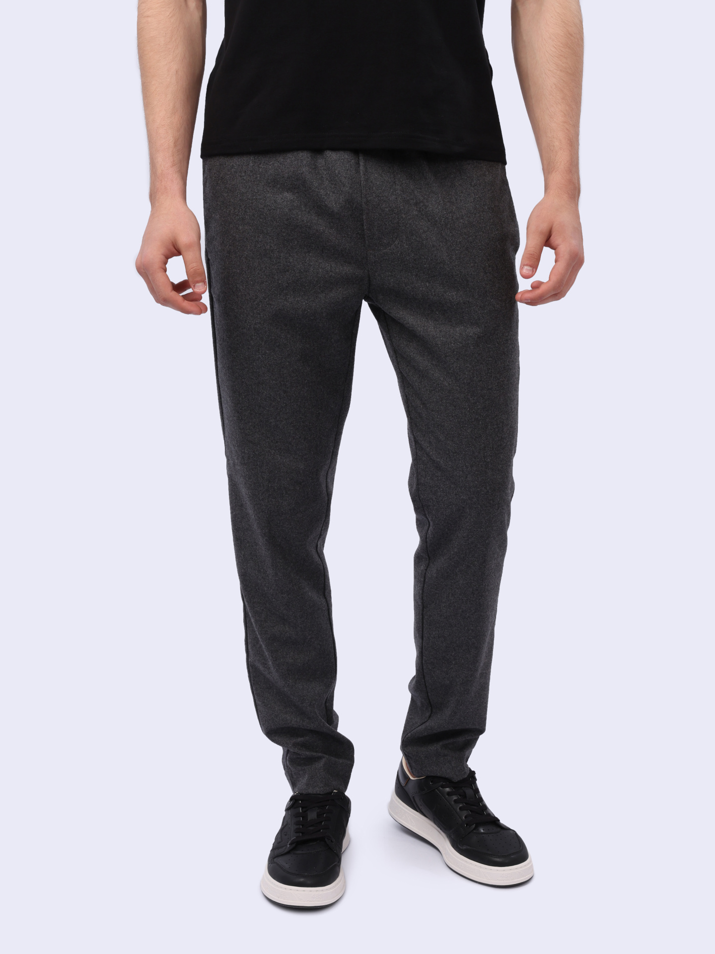 Брюки STEVE серые прямого кроя мужские — купить в интернет-магазине Verdistore