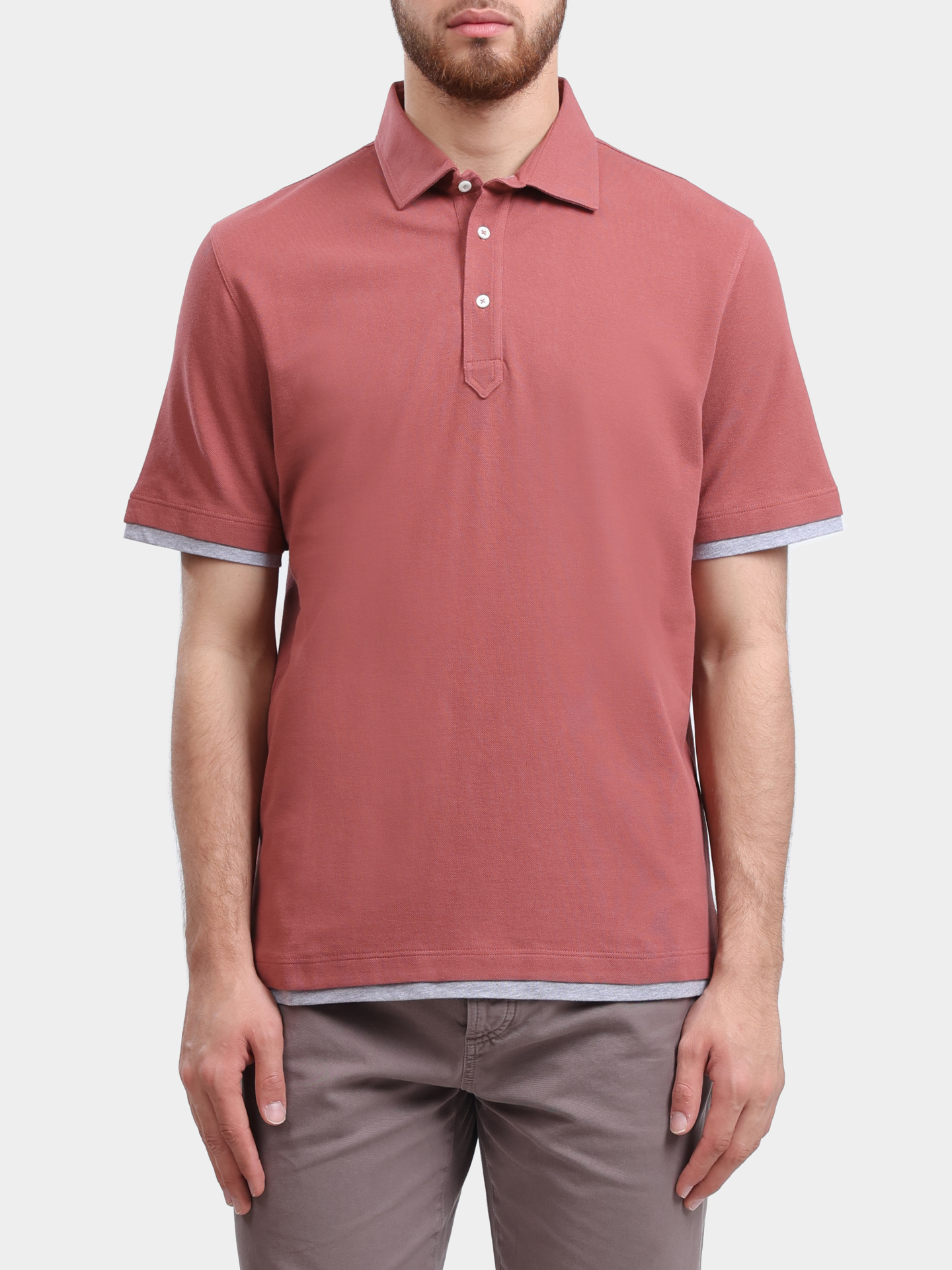 Поло Brunello Cucinelli ME8543966 CMZ07 хлопковое мужское — купить в интернет-магазине Verdistore