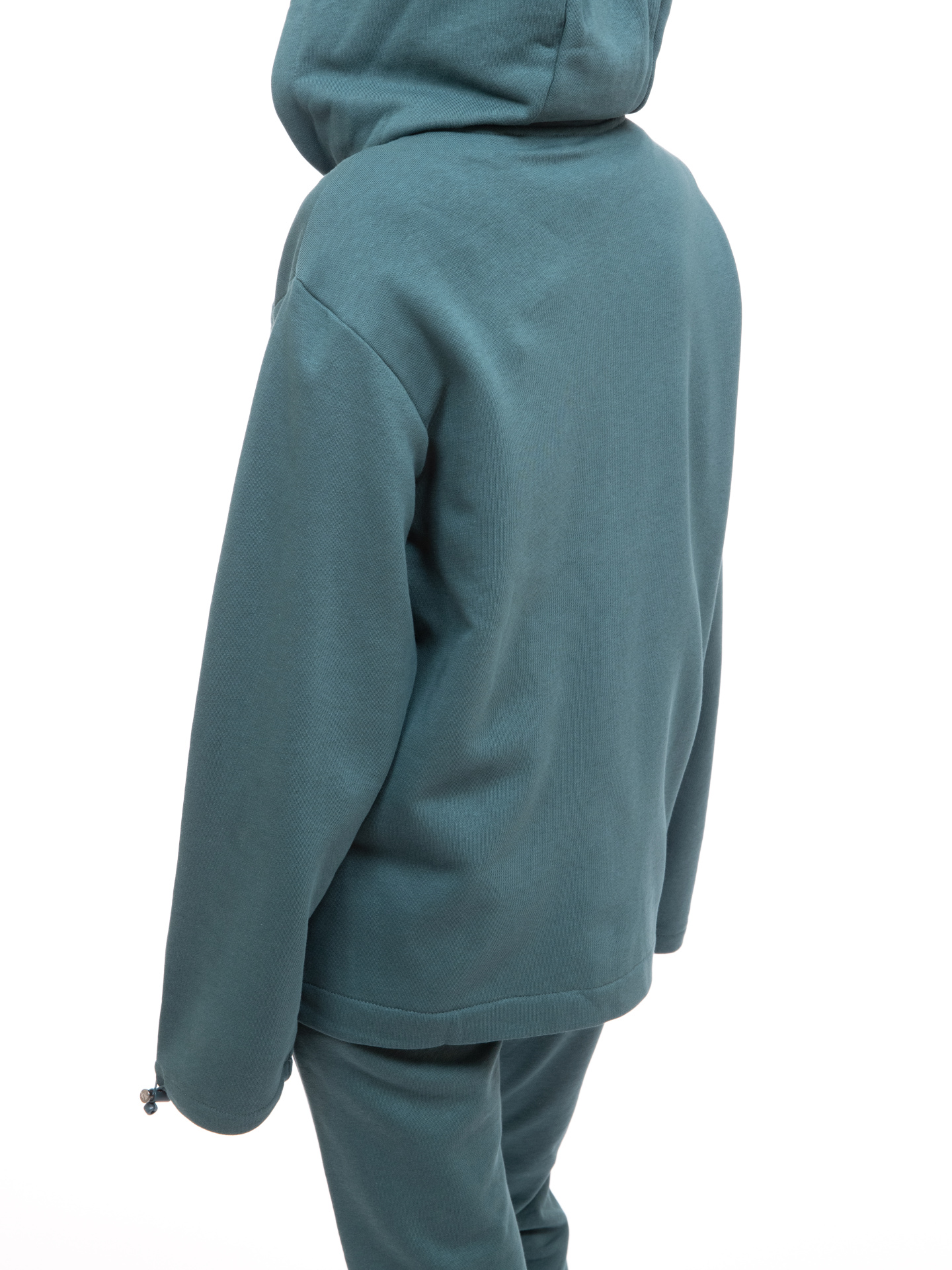 Мастерка Armani Exchange 3KYM78 YJ9HZ 1813 зеленая женская с логотипом на капюшоне — купить в интернет-магазине Verdistore