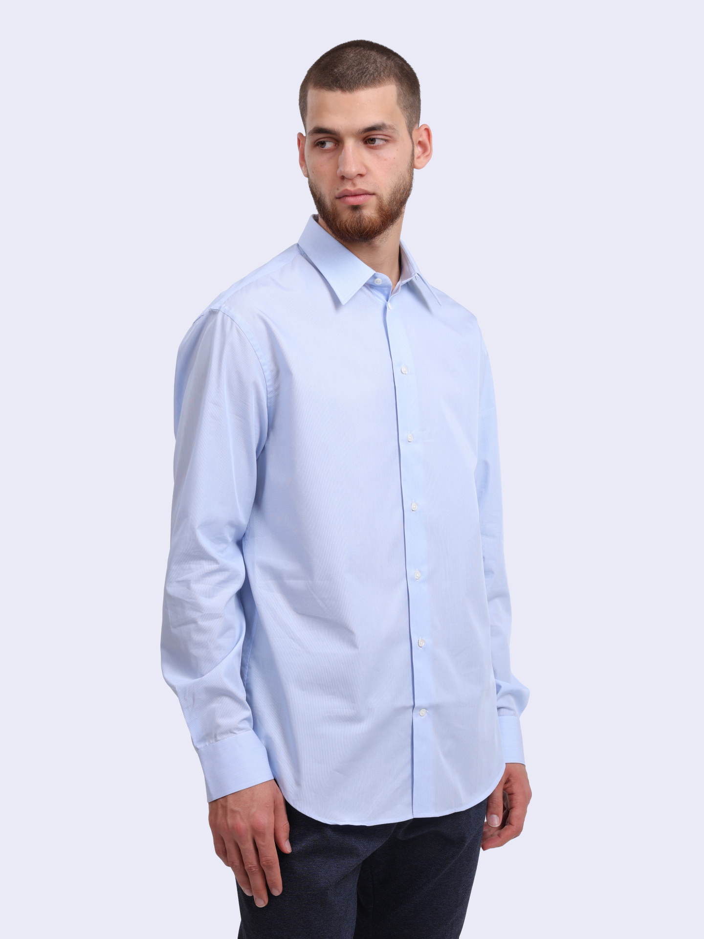 Рубашка Emporio Armani EM000195 TE14122 F9021 голубая мужская — купить в интернет-магазине Verdistore