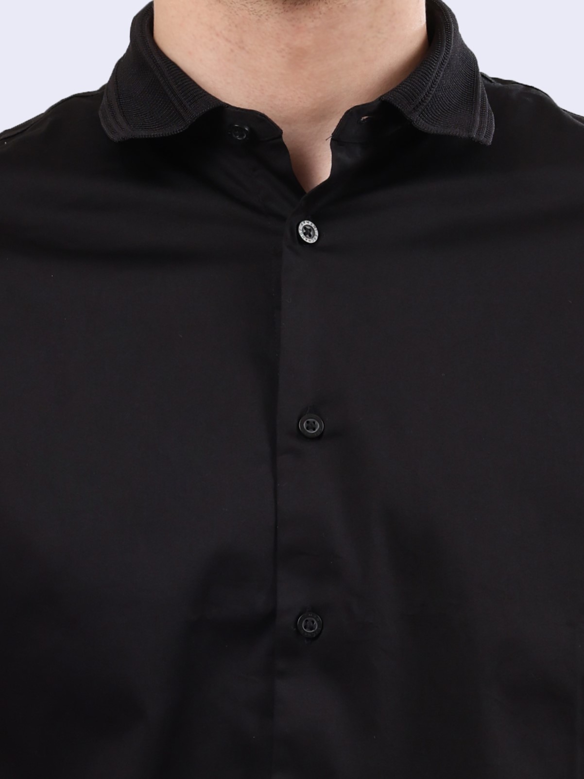 Рубашка Armani Exchange 6DZCL6 ZN10Z 1200 черная мужская — купить в интернет-магазине Verdistore