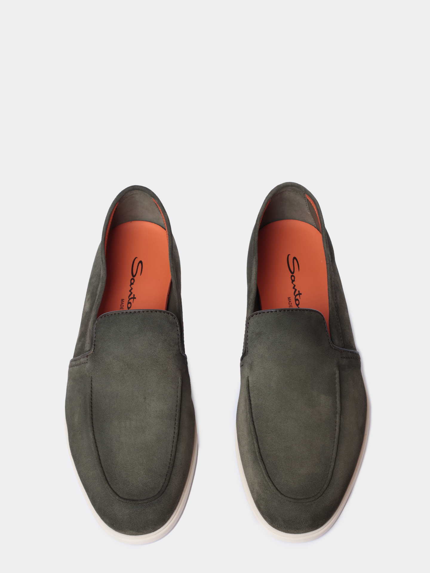 Лоферы Santoni MGAG18829TICSEAAV57 замшевые мужские — купить в интернет-магазине Verdistore
