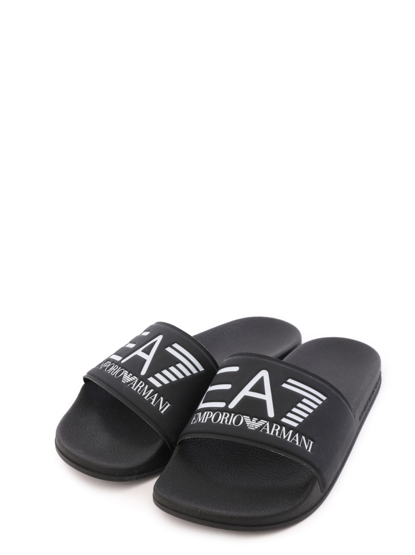 Шлепанцы EA7 XCP001 XCC22 00002 черные женские с логотипом — купить в интернет-магазине Verdistore