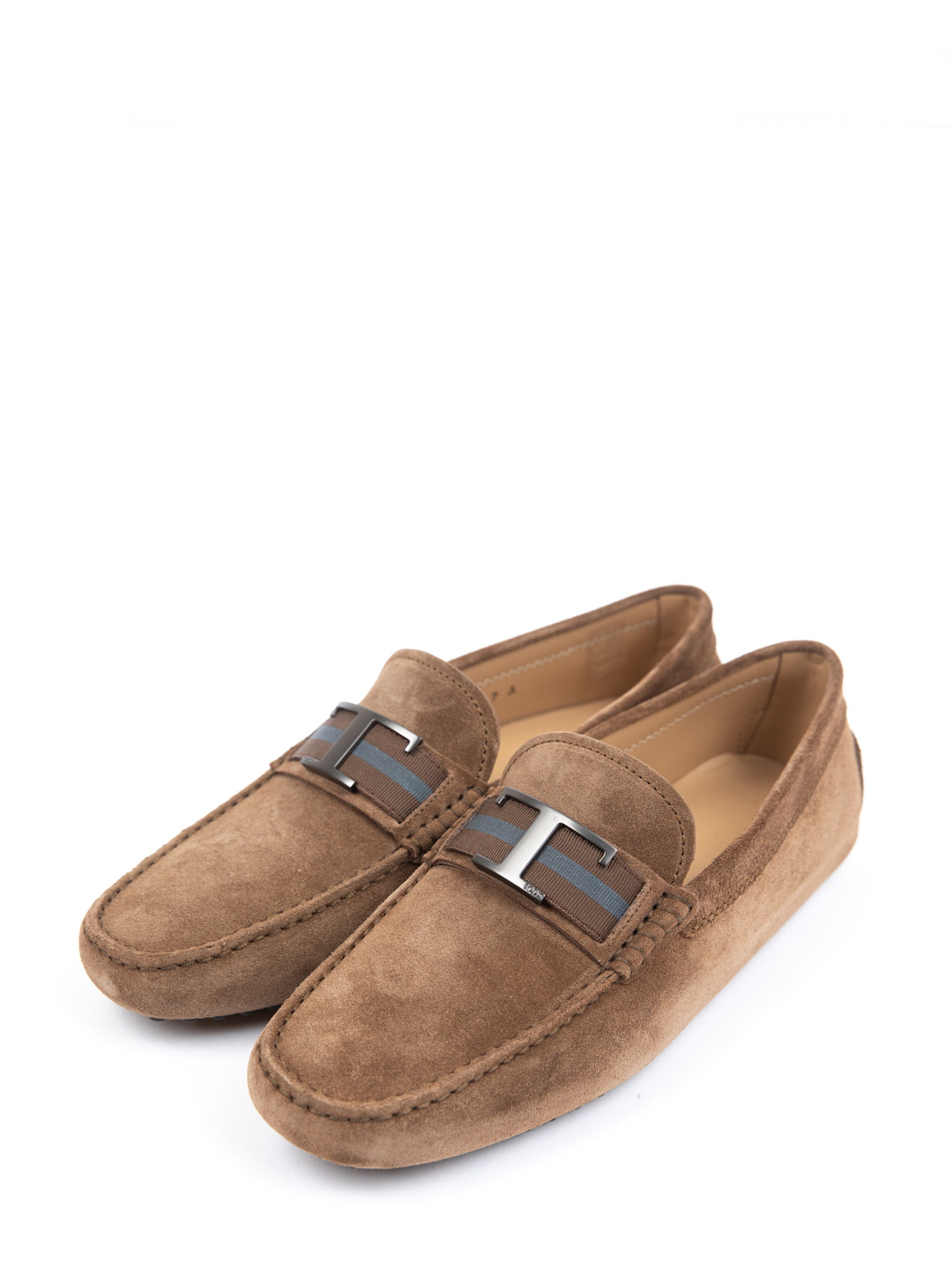 Мокасины замшевые с металлической пряжкой сверху  — купить в интернет-магазине Verdistore
