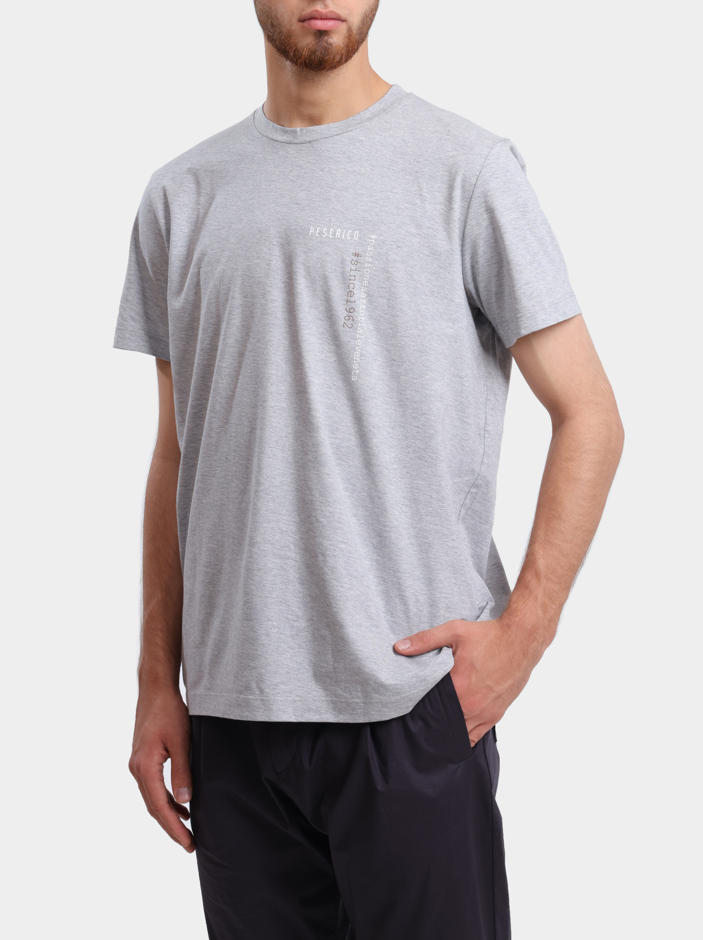 Футболка R55000 J0Q2 02358 974 серая хлопковая — купить в интернет-магазине Verdistore