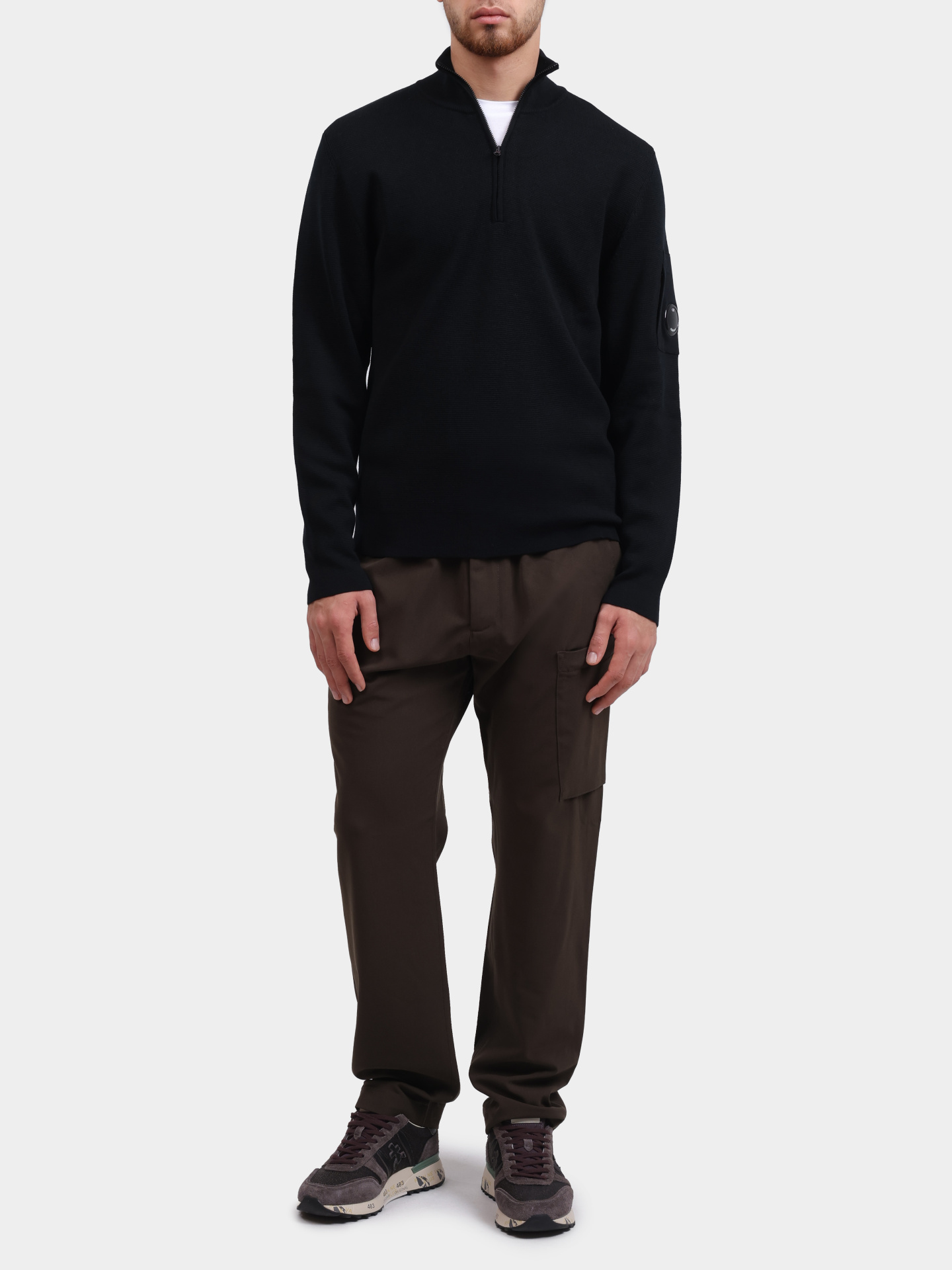 Джемпер C.P. Company 19CMKN201A 006595A 888 темно-синий мужской — купить в интернет-магазине Verdistore