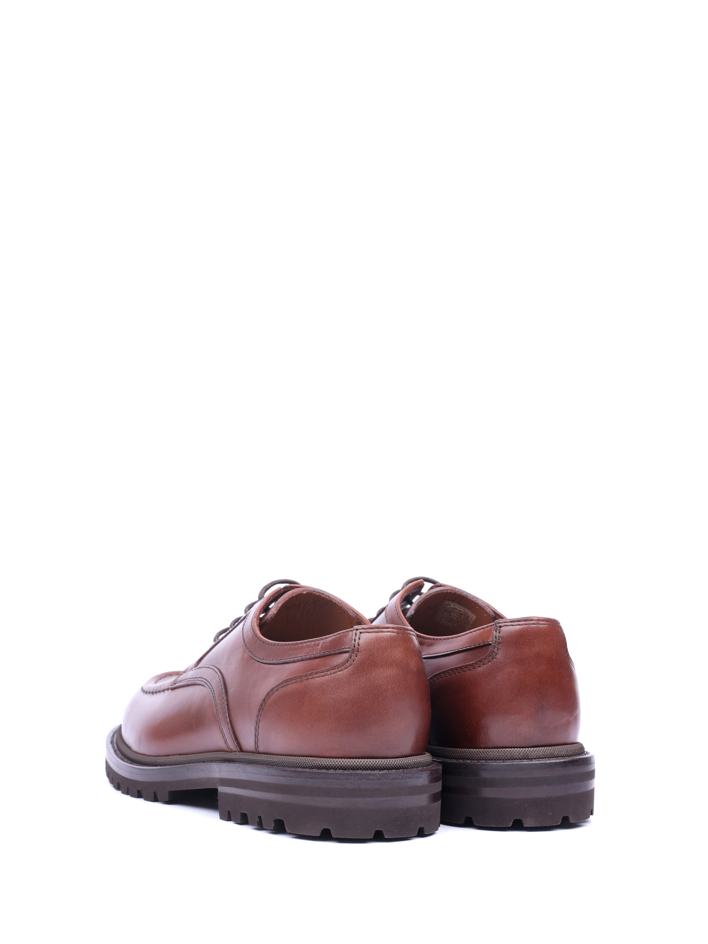 Дерби Brunello Cucinelli MZUCHRG814 C6396 коричневые мужские — купить в интернет-магазине Verdistore