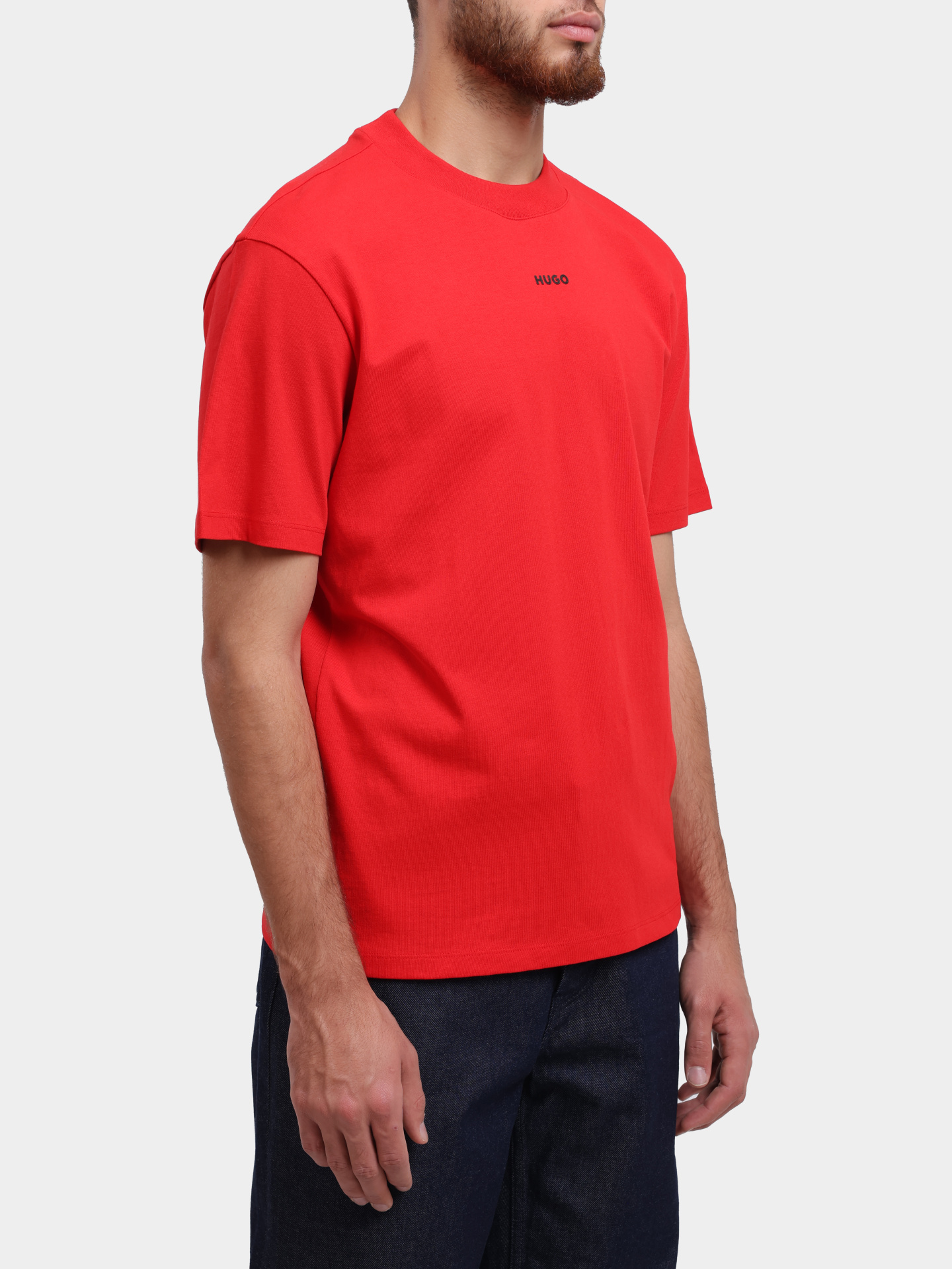 Футболка Hugo 50488330 693 красная мужская с логотипом — купить в интернет-магазине Verdistore