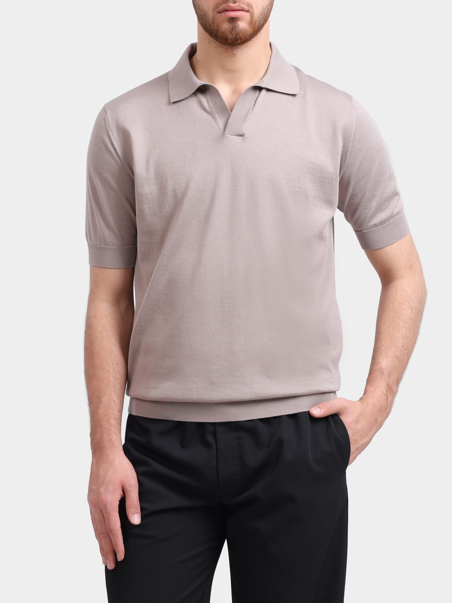 Поло Lardini CNLPMC102 CN64020 мужское бежевое — купить в интернет-магазине Verdistore