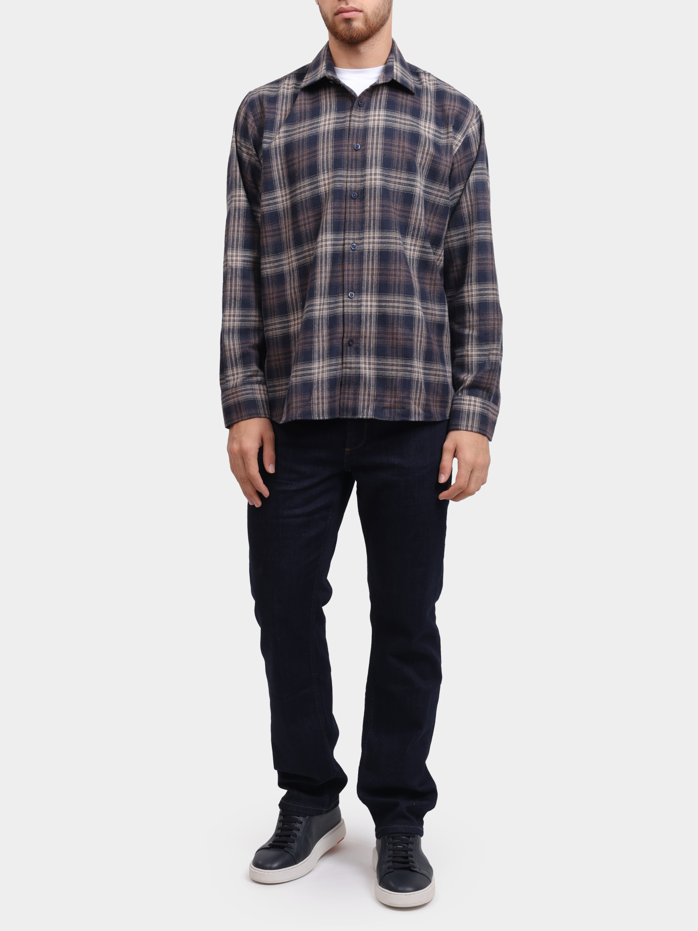 Рубашка Pantamo 4322-317-12 клетчатая мужская — купить в интернет-магазине Verdistore