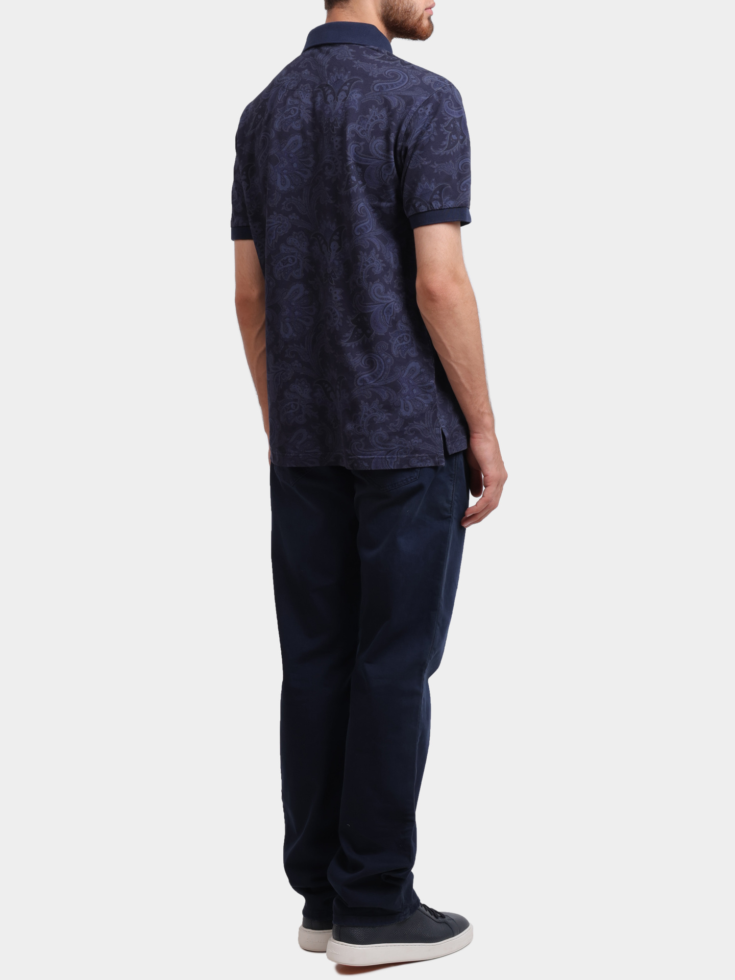 Поло MRMD0004 AK570 X0883 хлопковое синее мужское — купить в интернет-магазине Verdistore