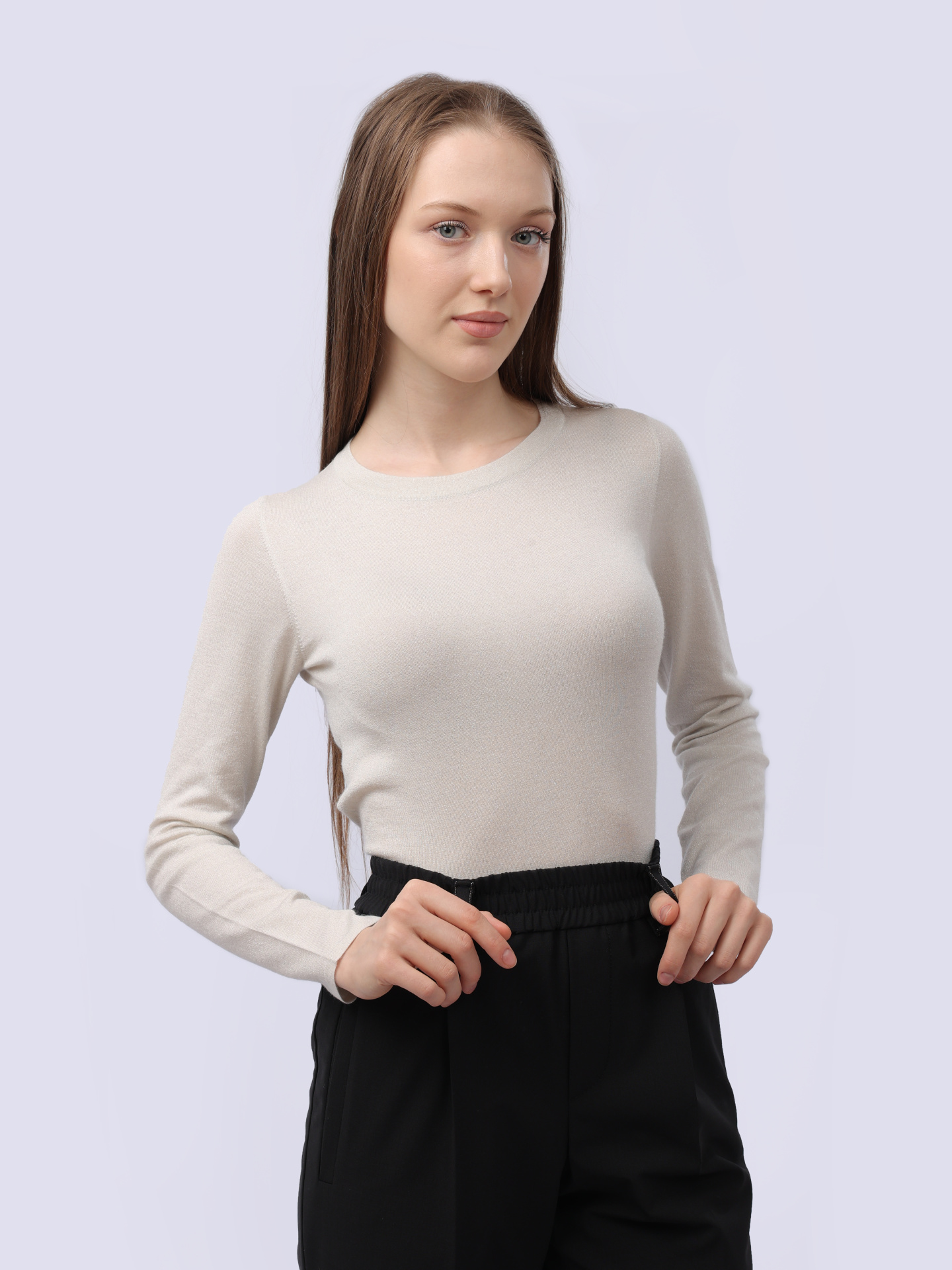 Свитер Brunello Cucinelli M4180B1383 С9443 молочный женский — купить в интернет-магазине Verdistore