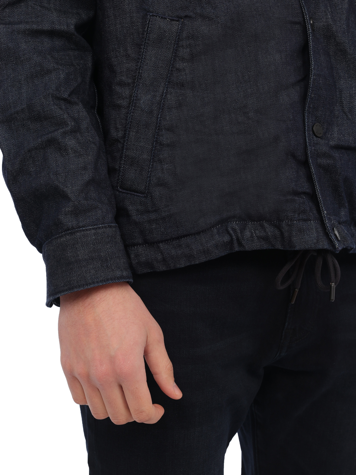 Рубашка Boss 50508968 темно-синяя мужская из денима — купить в интернет-магазине Verdistore