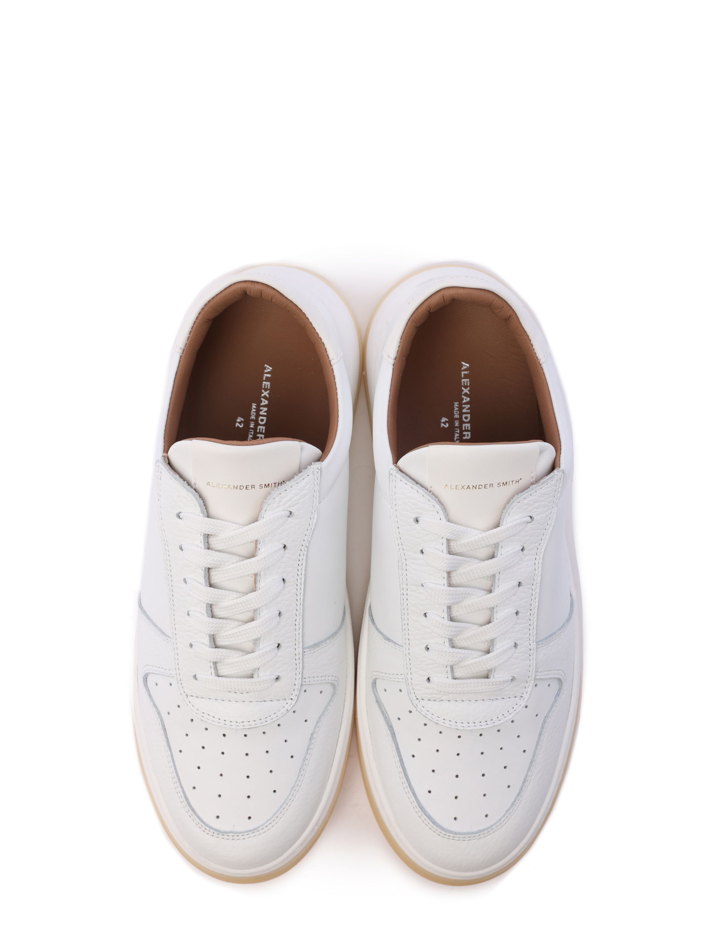 Кеды Alexander Smith AW T2U 91 TWT белые мужские с перфорацией — купить в интернет-магазине Verdistore