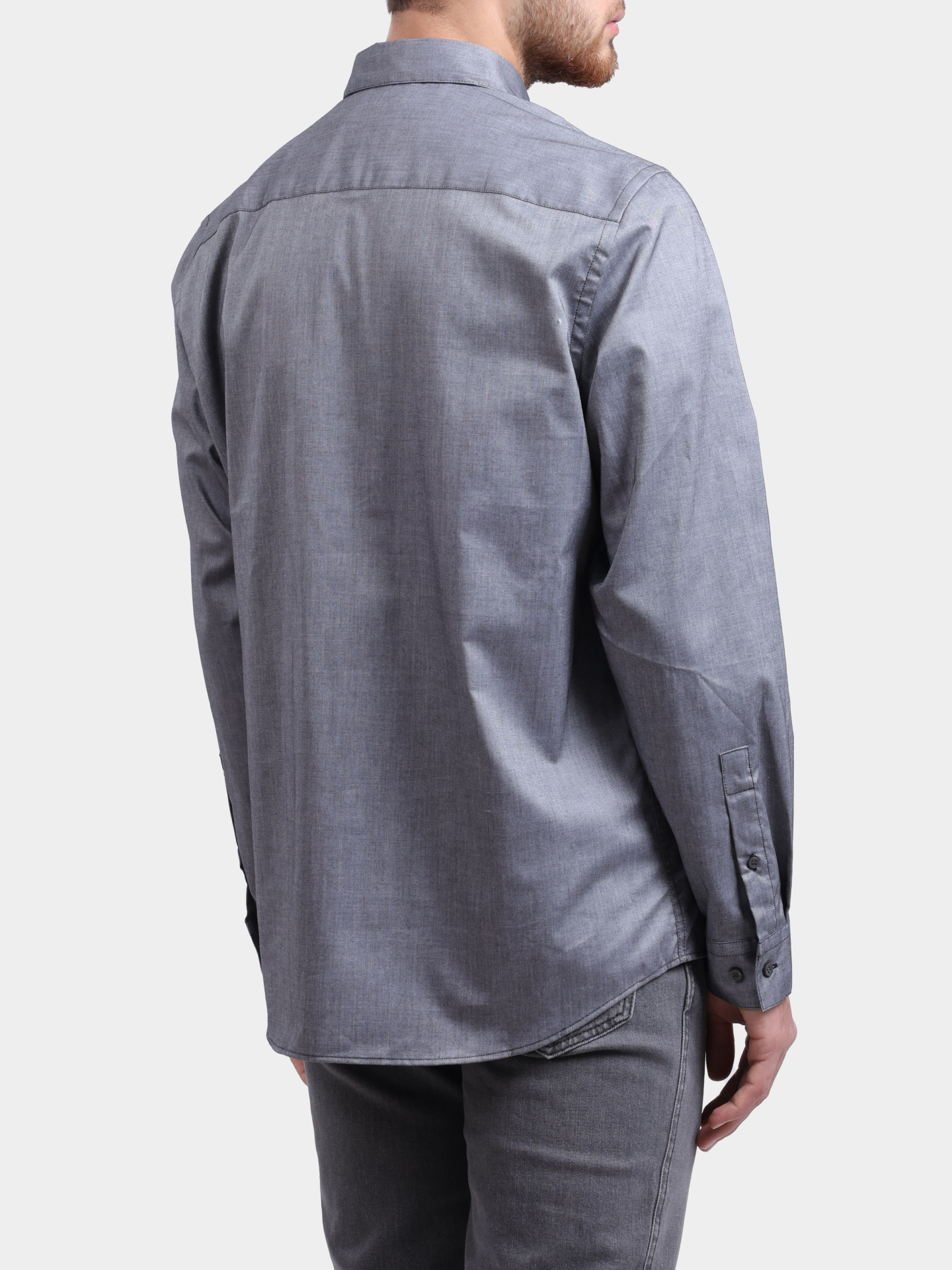 Рубашка Calvin Klein K10K113212 0GP серая мужская — купить в интернет-магазине Verdistore