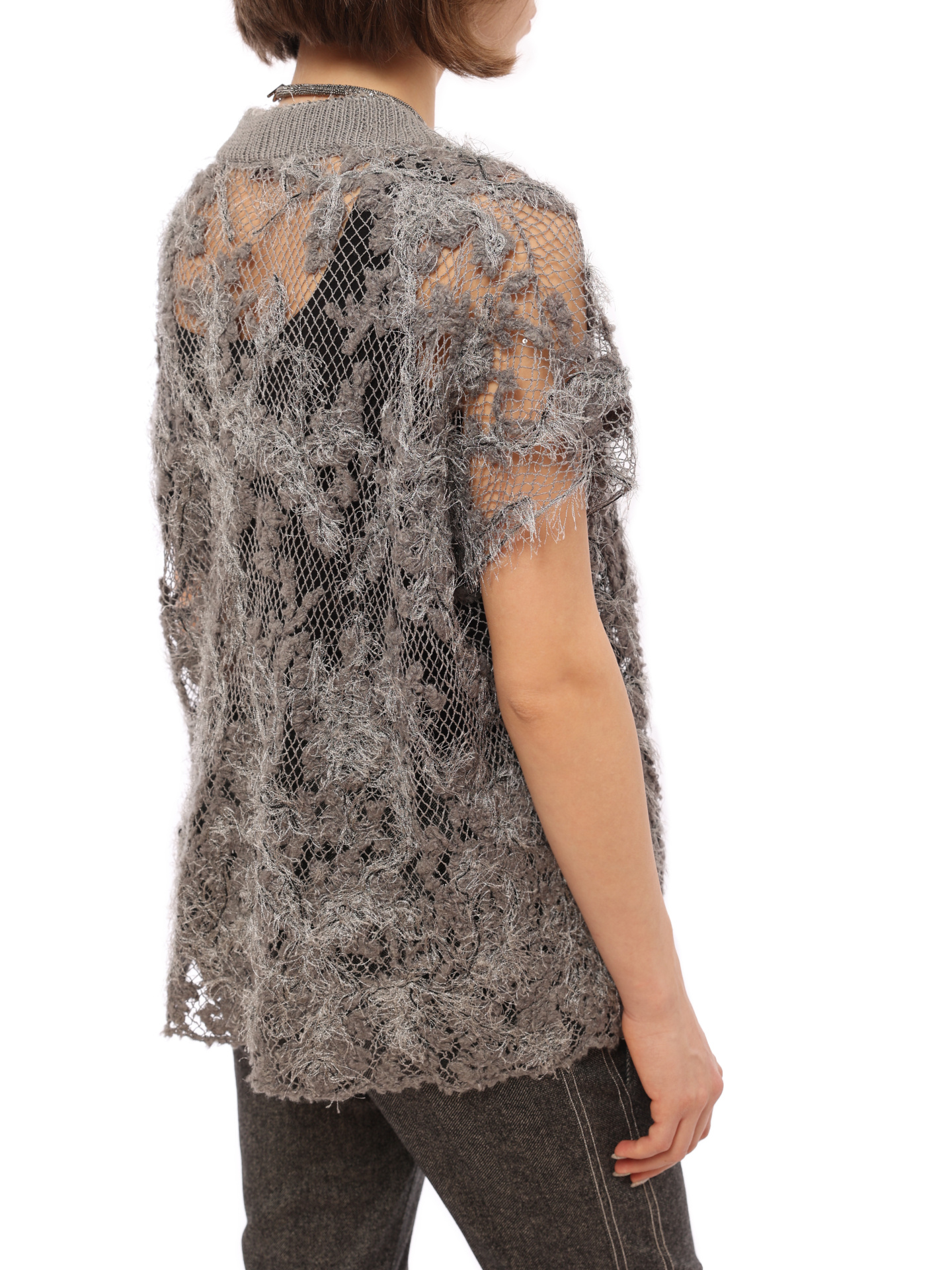 Жакет Brunello Cucinelli M10R01106 C2934 серый женский — купить в интернет-магазине Verdistore