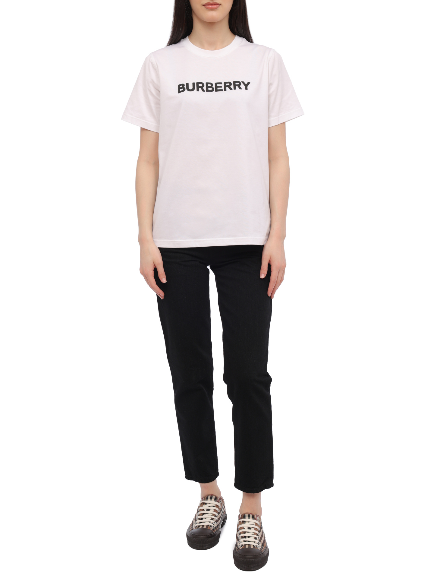 Футболка Burberry 8056724 A1464 хлопковая женская — купить в интернет-магазине Verdistore