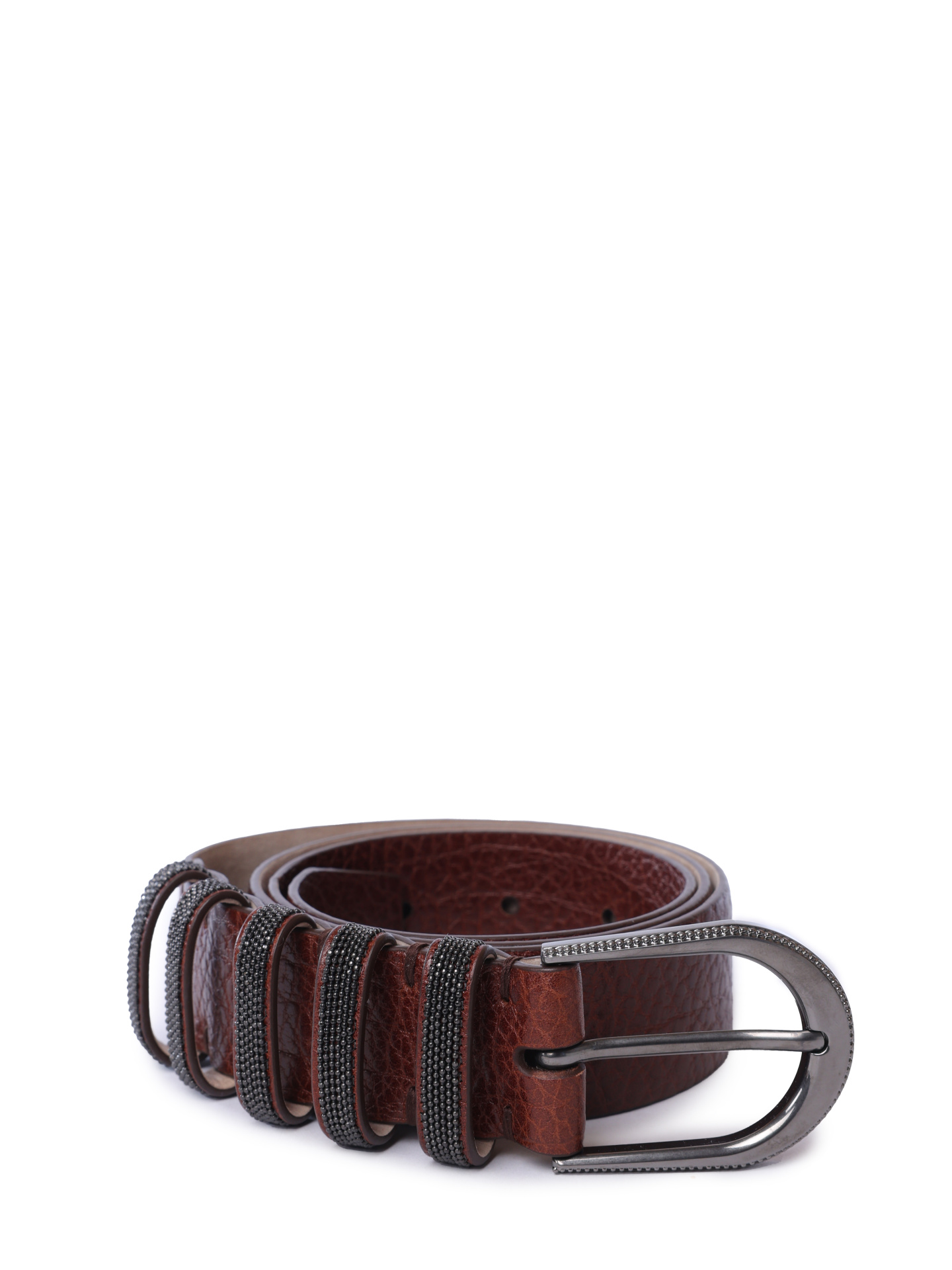 Ремень Brunello Cucinelli M0JUMC31Z C6651 кожаный женский — купить в интернет-магазине Verdistore