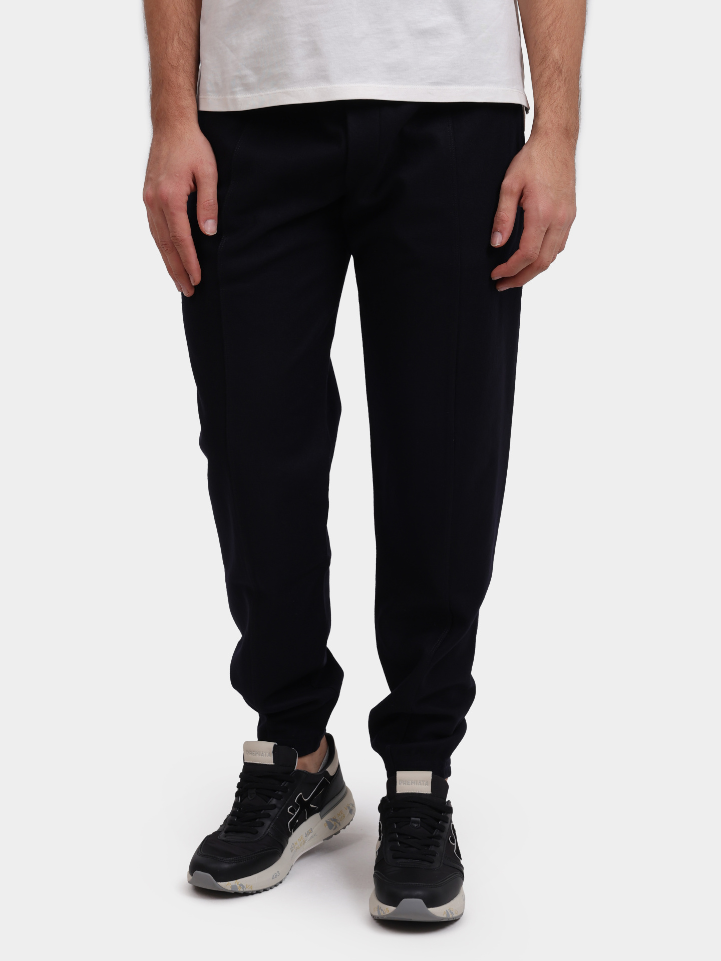 Джоггеры Emporio Armani EM002874 AF19668 UB118 шерстяные мужские — купить в интернет-магазине Verdistore