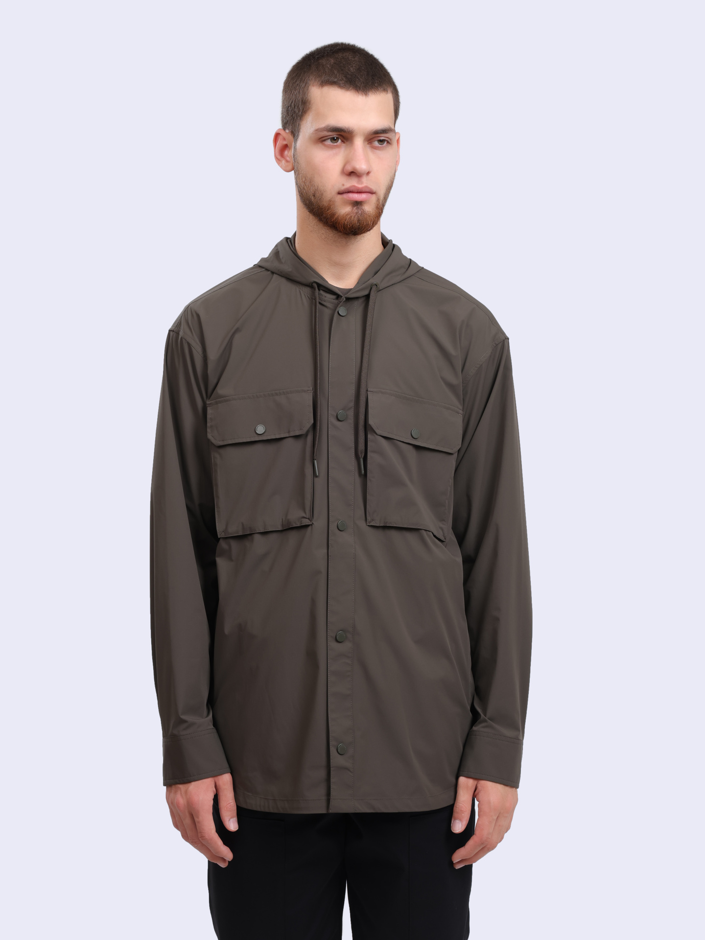 Куртка Armani Exchange XM000415 AF10357 U8120 темно-зеленая мужская на кнопках — купить в интернет-магазине Verdistore