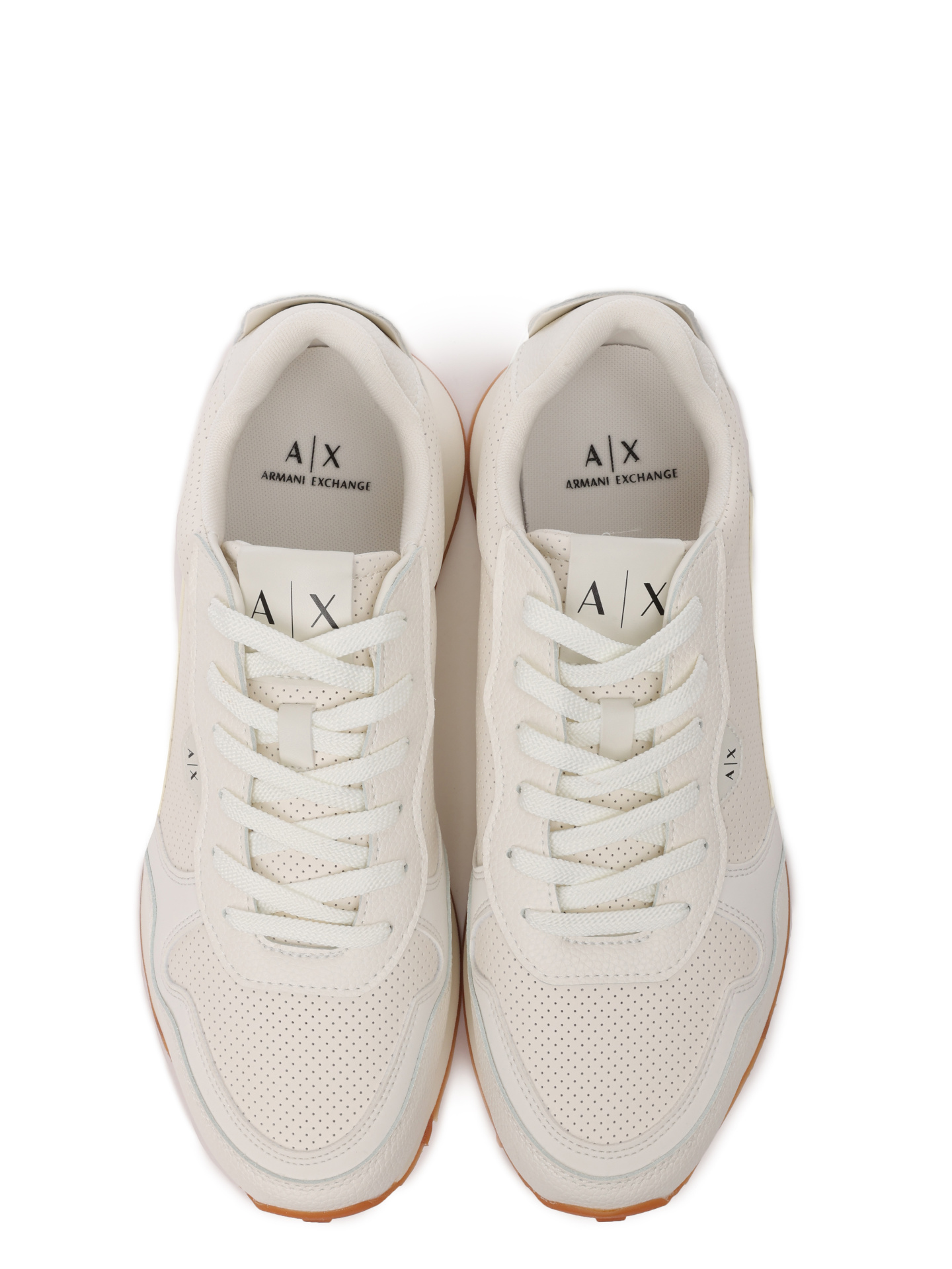 Кроссовки Armani Exchange XUX205 XV808 00894 белые мужские с перфорацией — купить в интернет-магазине Verdistore