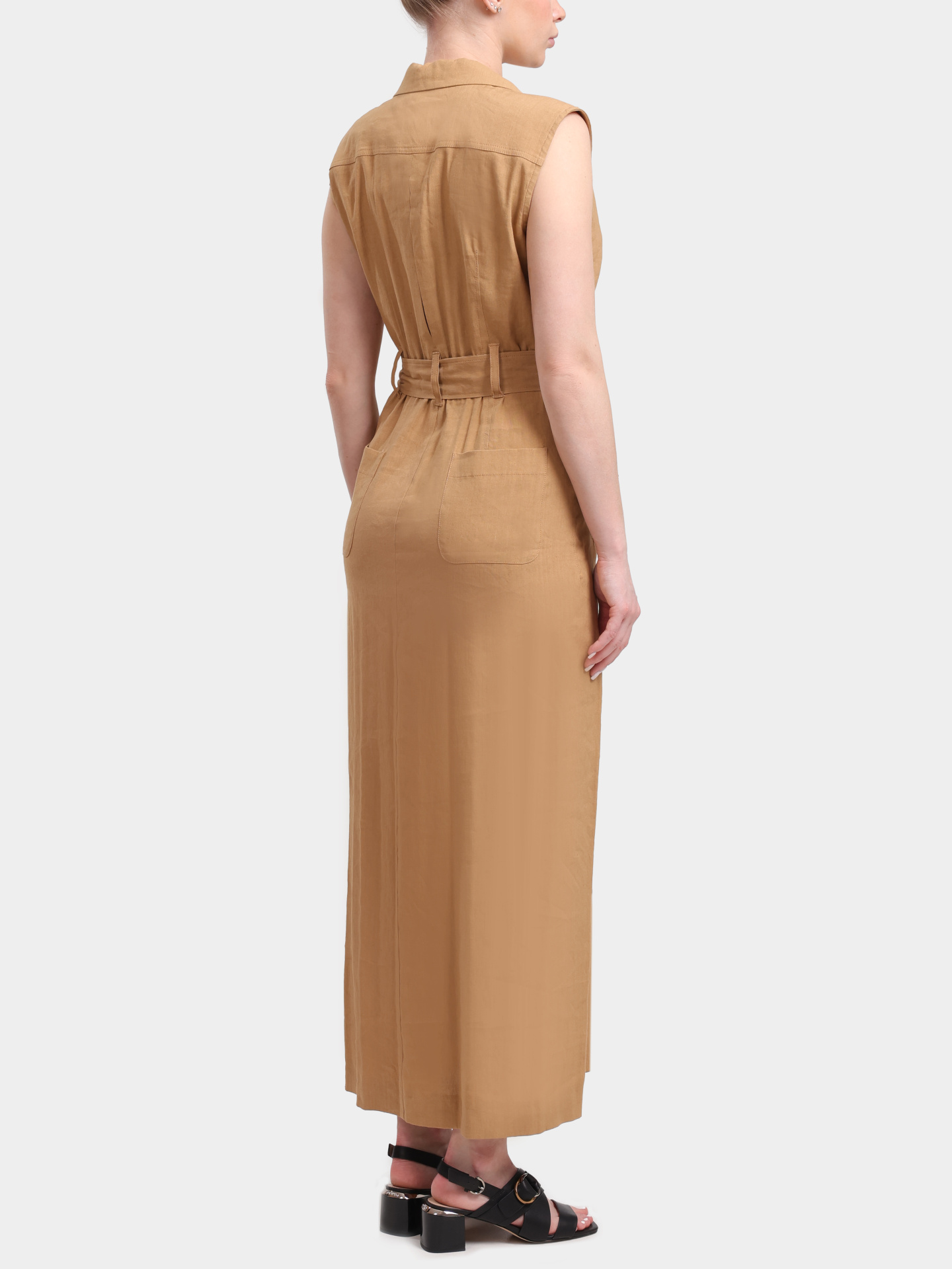 Платье MARELLA DADA 003 бежевое женское с поясом — купить в интернет-магазине Verdistore