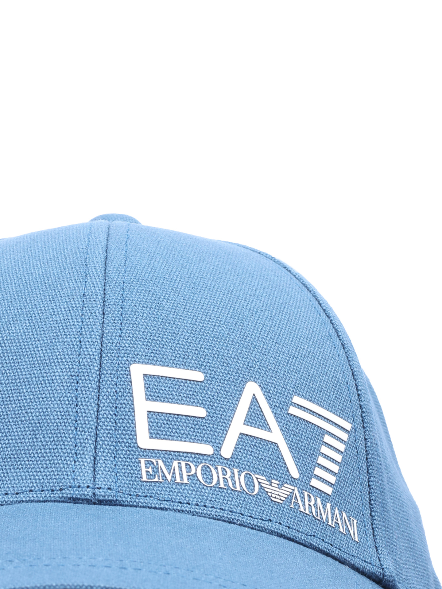 Бейсболка голубая из хлопка с крупным логотипом — купить в интернет-магазине Verdistore