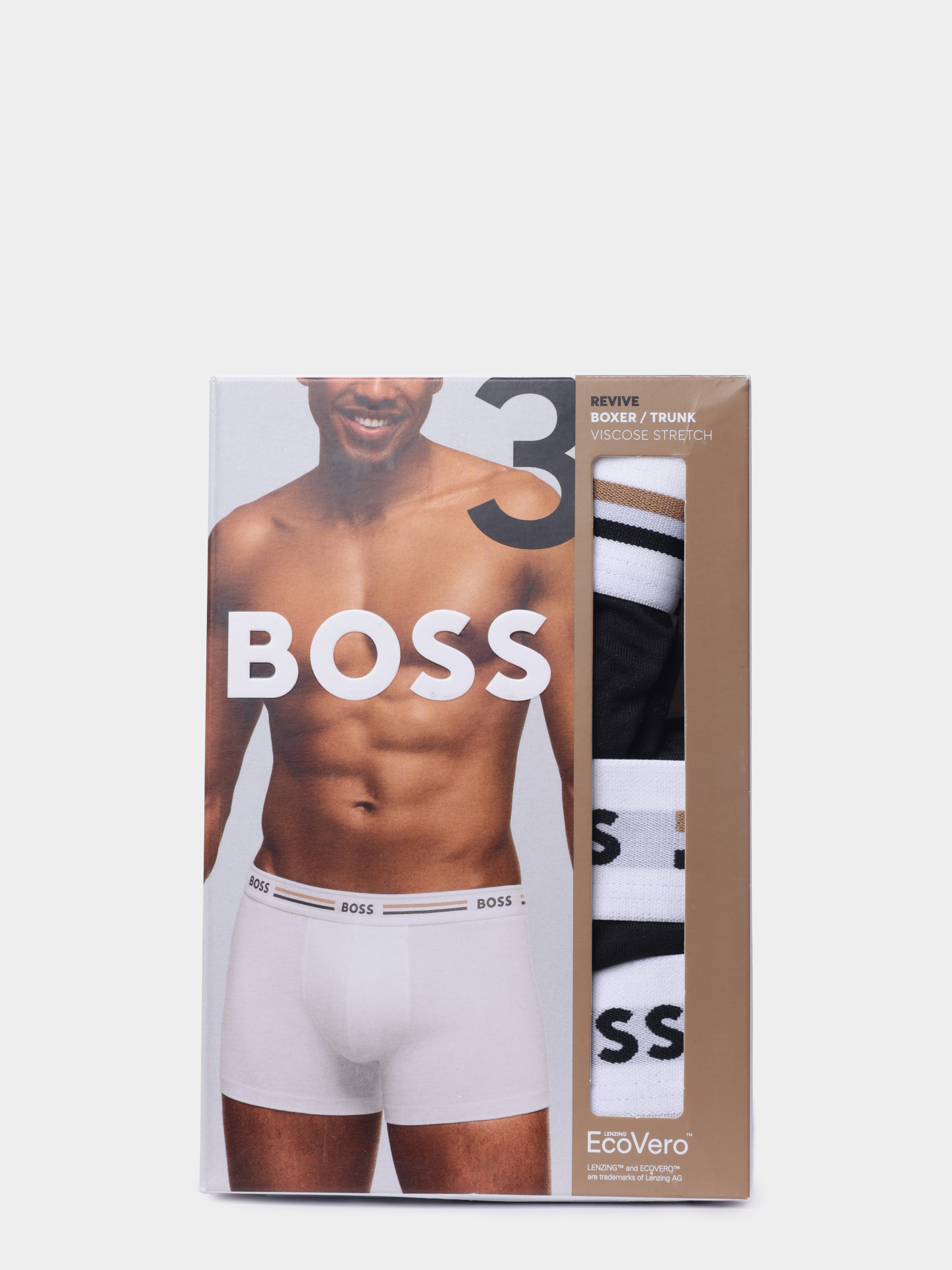Трусы комлект Boss 50492200 001 черные мужские из вискозы — купить в интернет-магазине Verdistore