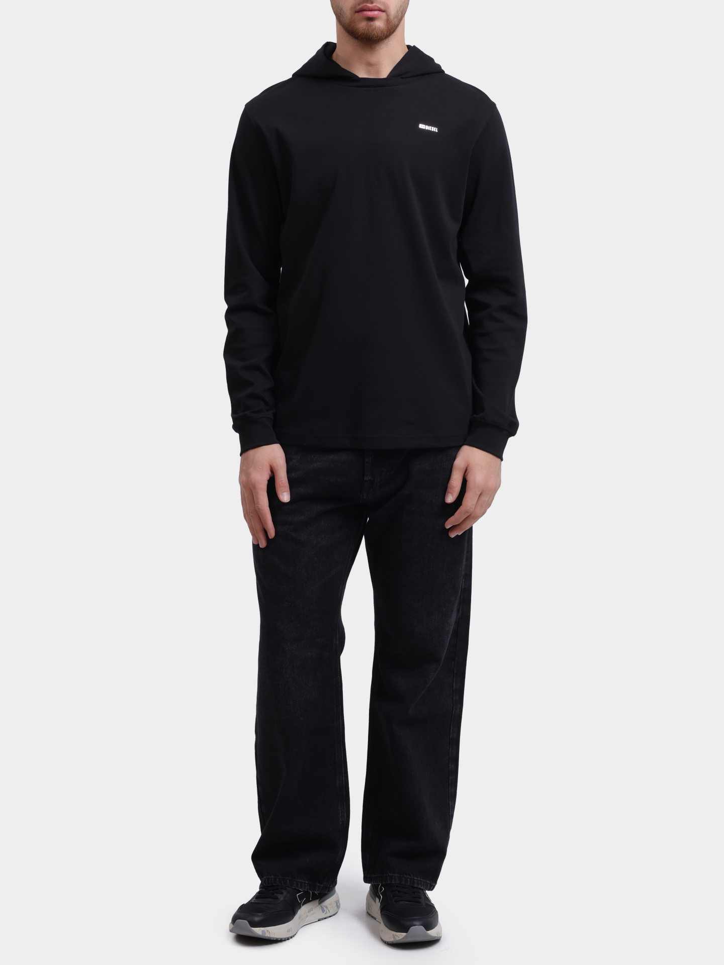 Худи Diesel A211170AIJU9XX хлопковое мужское — купить в интернет-магазине Verdistore