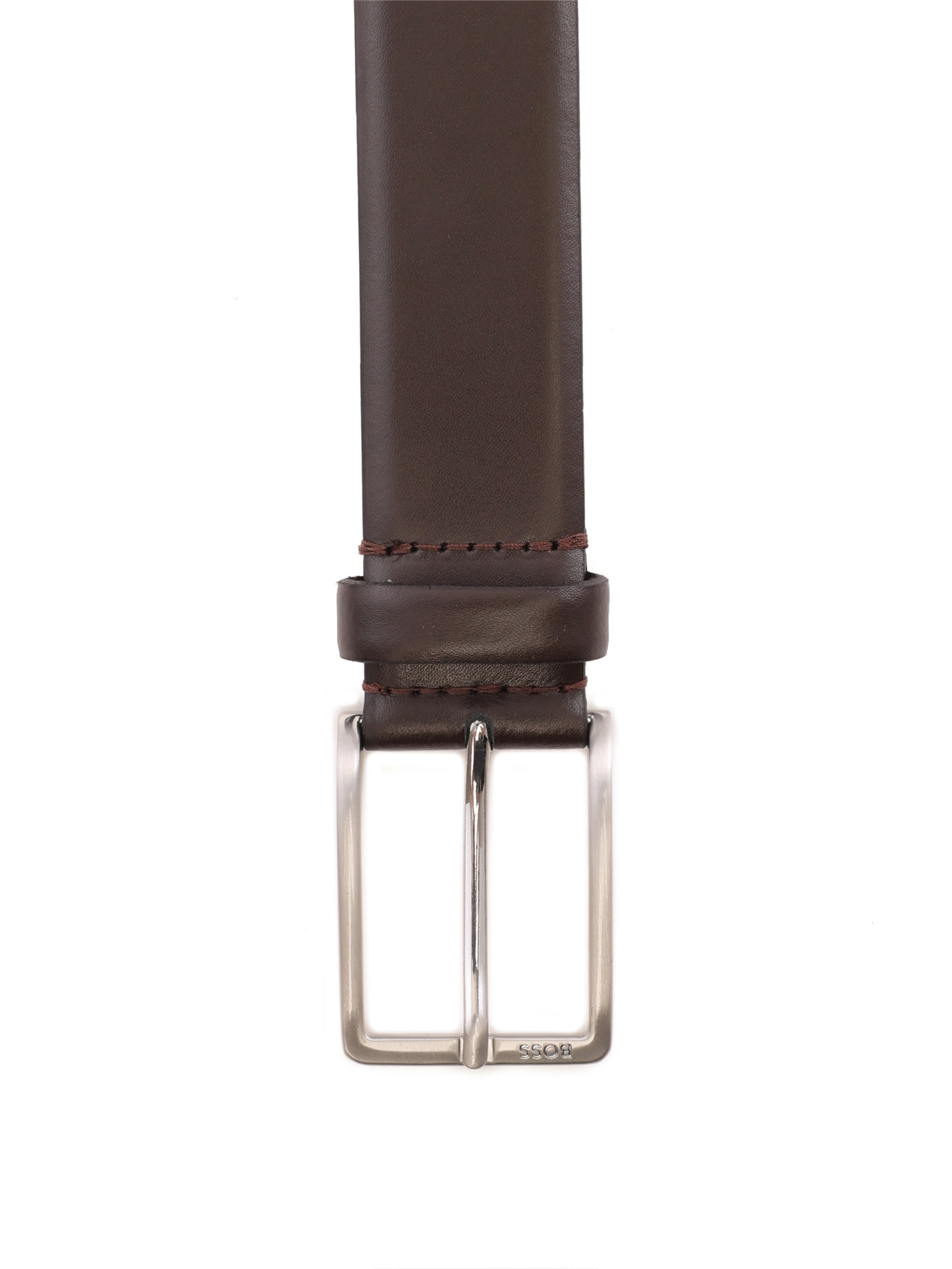 Ремень Boss 50491834 205 темно-коричневый мужской из кожи — купить в интернет-магазине Verdistore